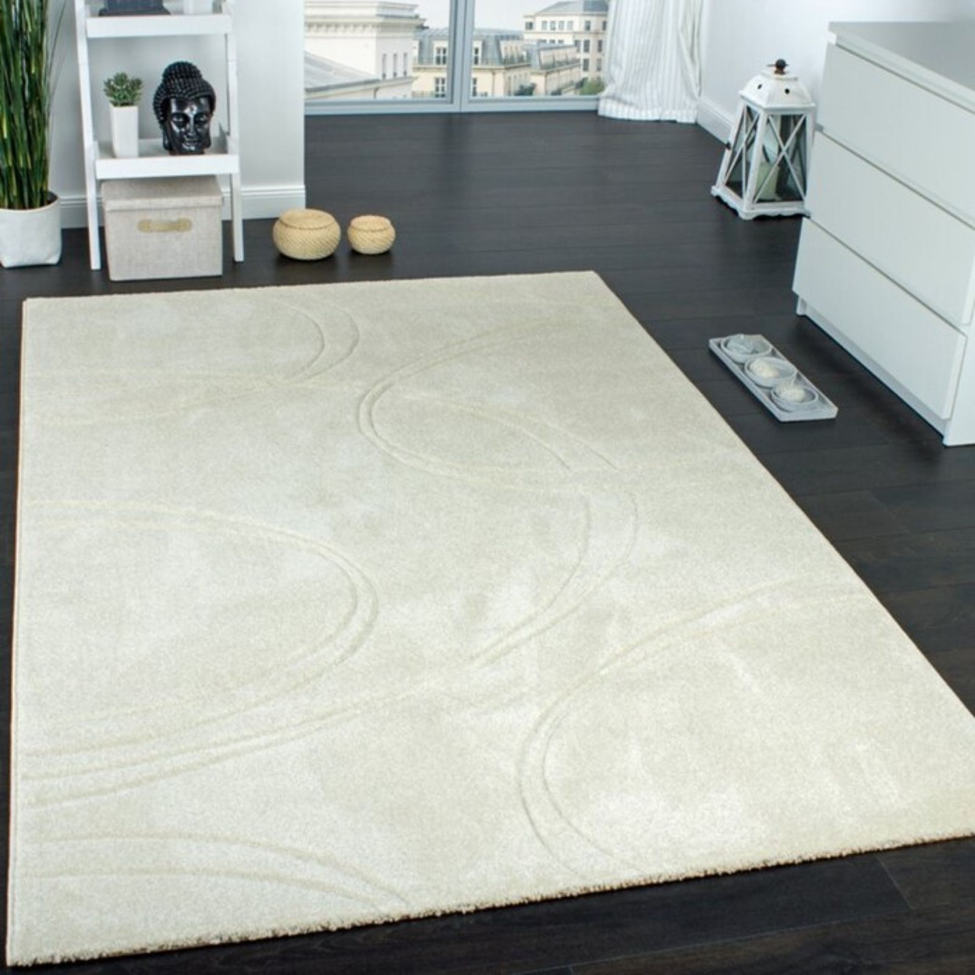 Longweave,Desmond Handmade Cream Rug RRP -£185.99 (14006/24 -ALAS6624)