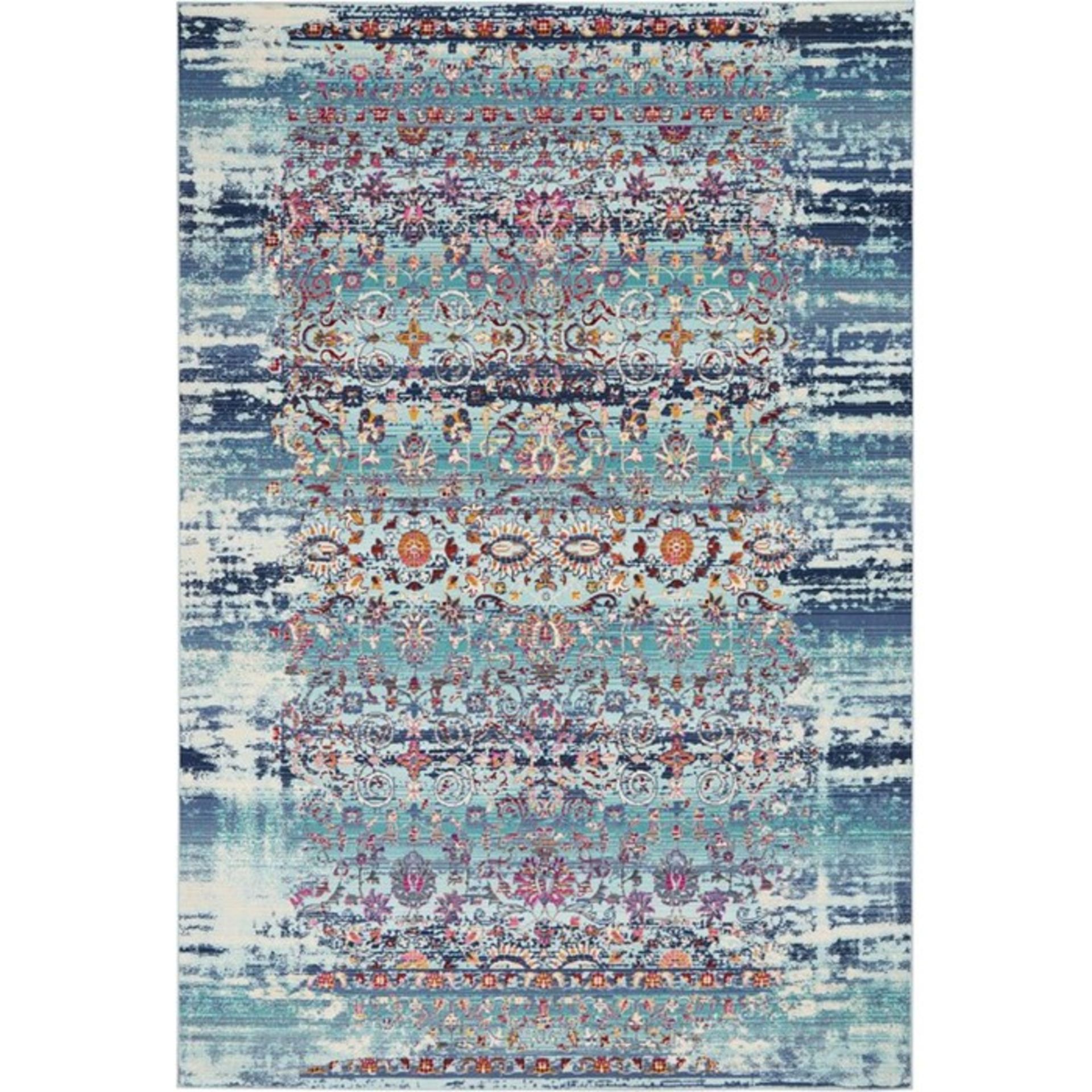 Longweave,Vintage Kashan Blue Rug RRP -£86.99 (14006/4 -LOWV2842)