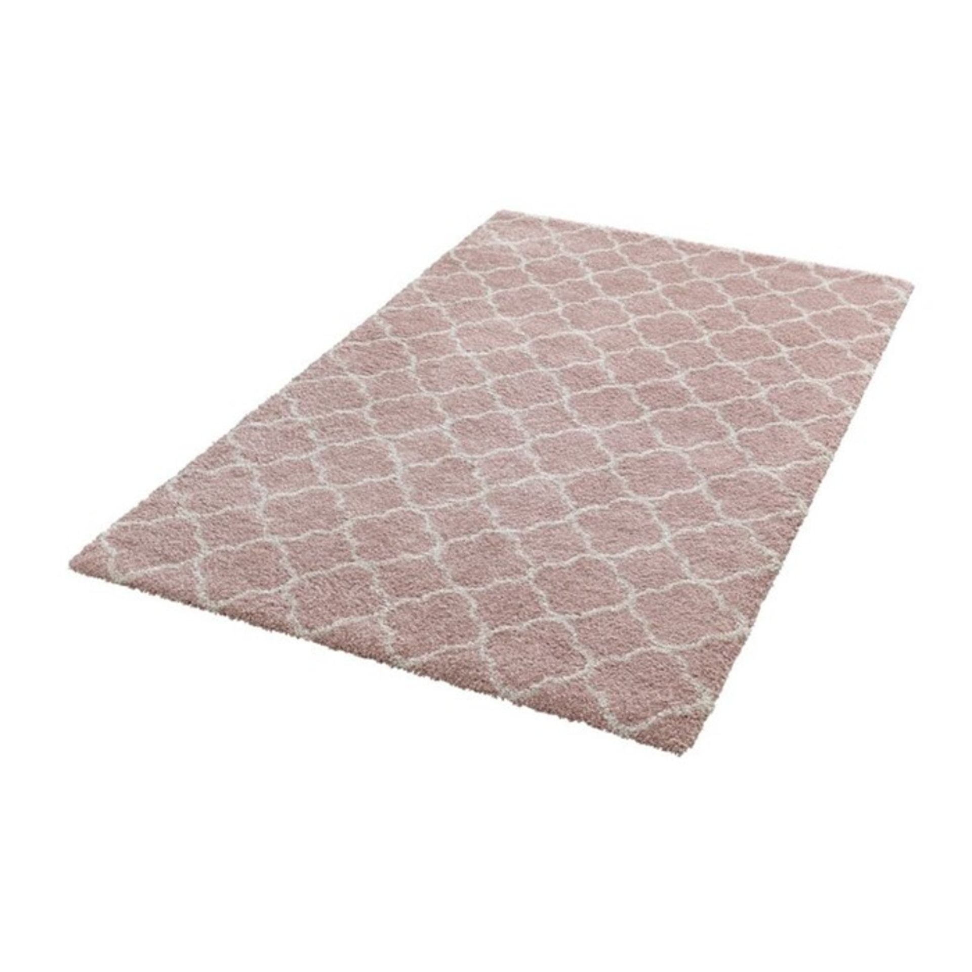 Mint Rugs,Luna Woven Pink/Cream Rug RRP -£60.99 (14006/27 -MIRU1008)