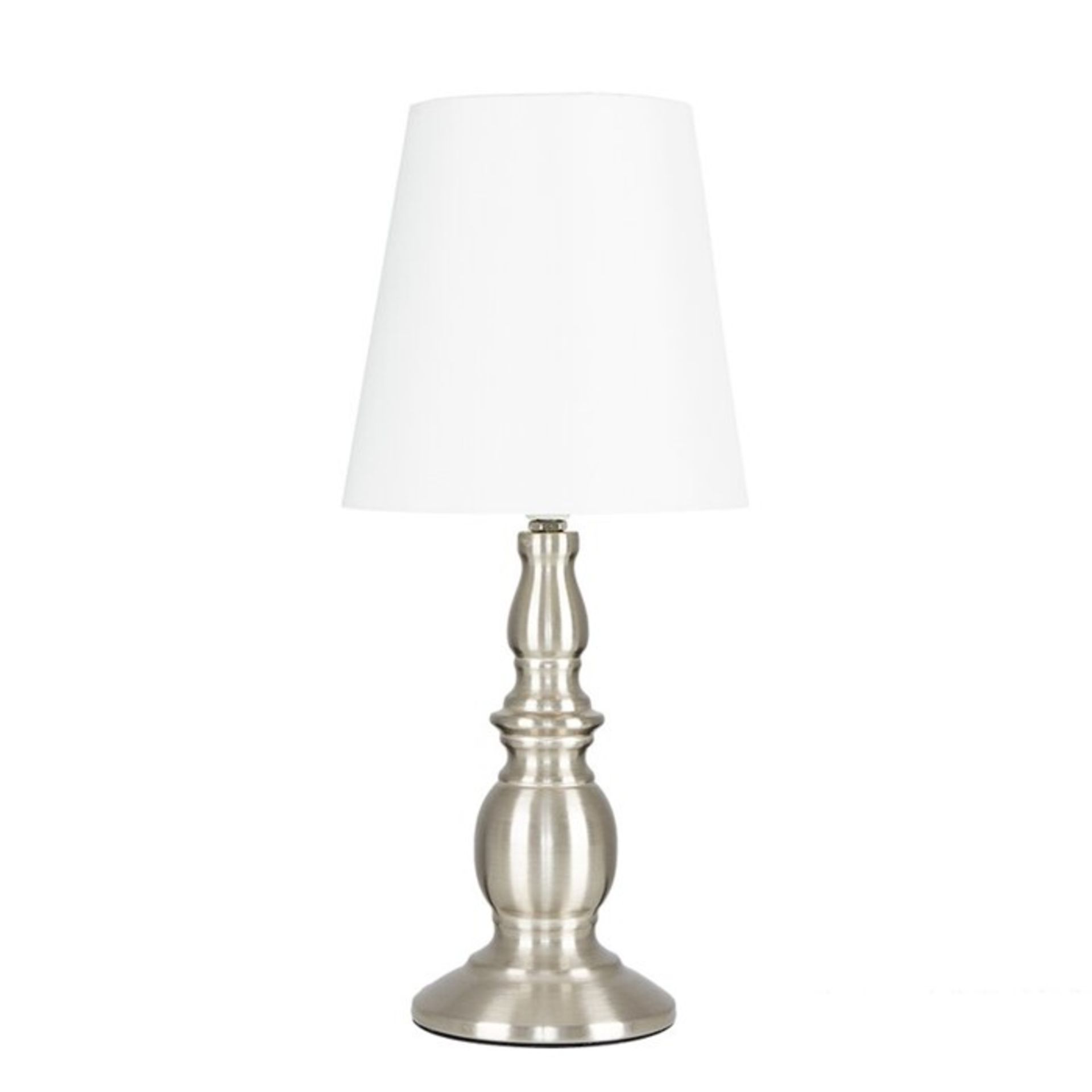 Marlow Home Co., Jalyn 35cm Table Lamp (SATIN NICKEL) - RRP £22.99 (MSUN3711 - 20761/3) 2E