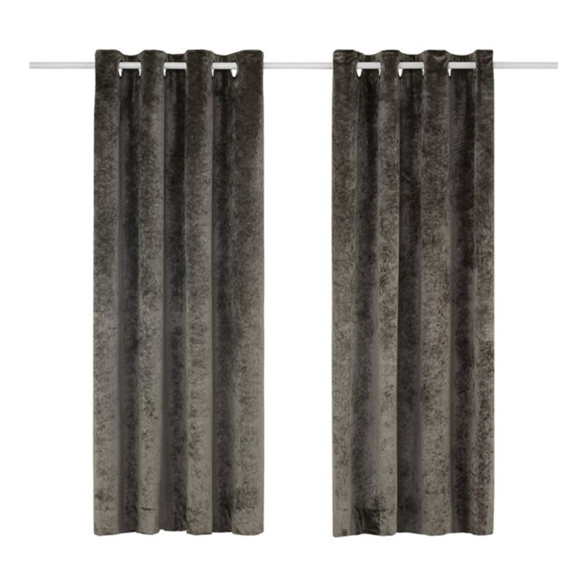 Everly Quinn, Reiban Eyelet Room Darkening Curtains(117X137CM)(PEWTER) - RRP £30.99 (RDPK1369 -