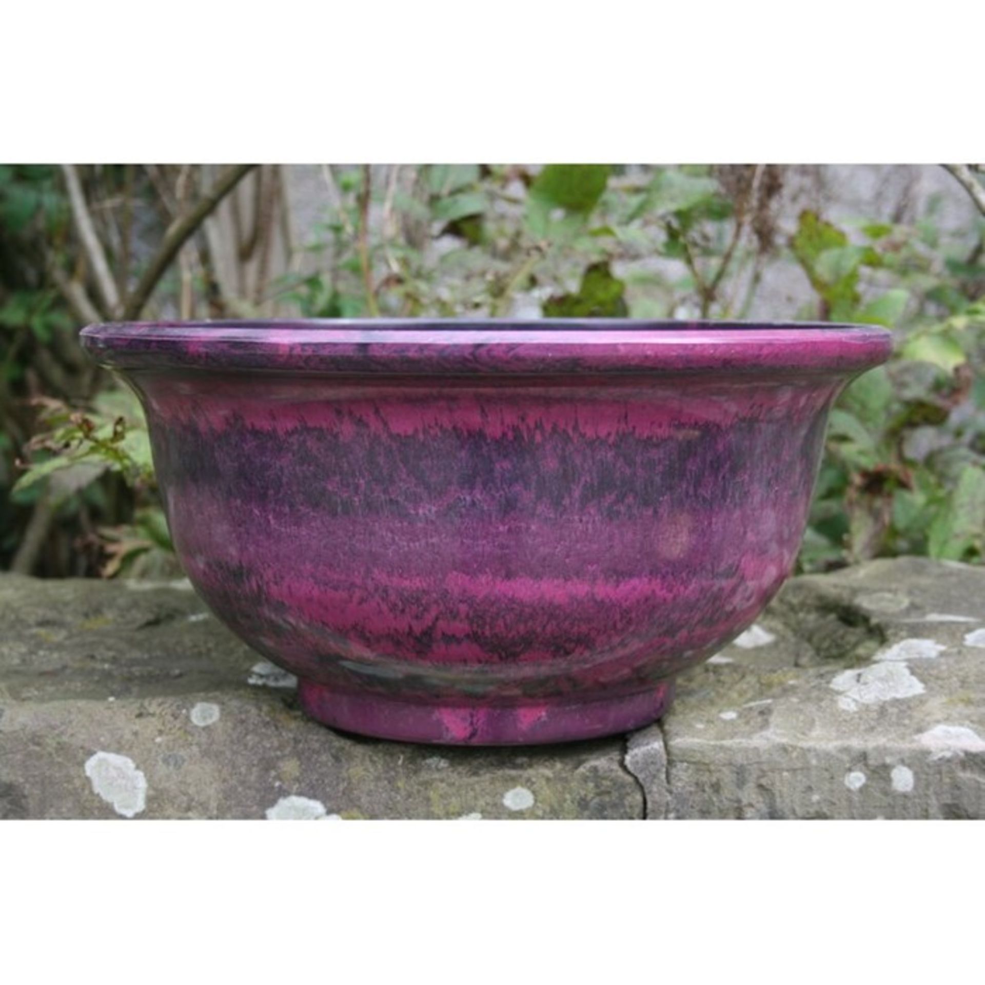 Freeport Park, Kylemore Clay Cachepot (BURNT BURGUNDY) - RRP £24.99 (HAZO3323 - 20819/13) 1A