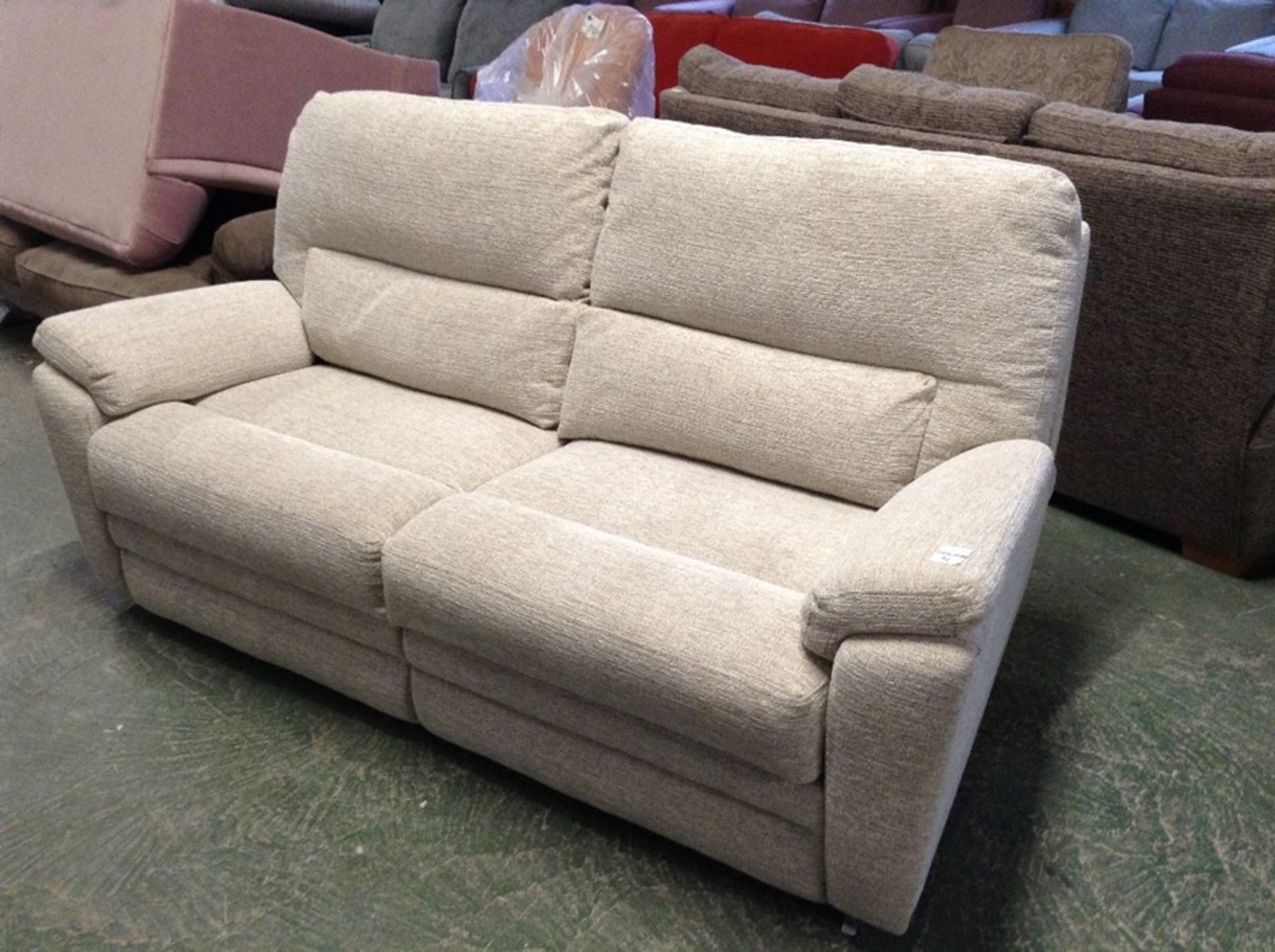 BISCUIT HIGH BACK 3 SEATER SOFA (TROO2085-WOO82778