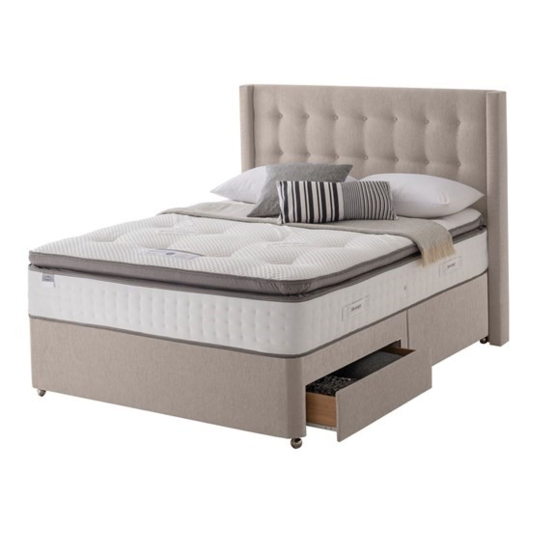 | x1 | 5ft Silentnight Pocket Gel Symphony & Sahara 2 Draw Divan Base| RRP £1769 |