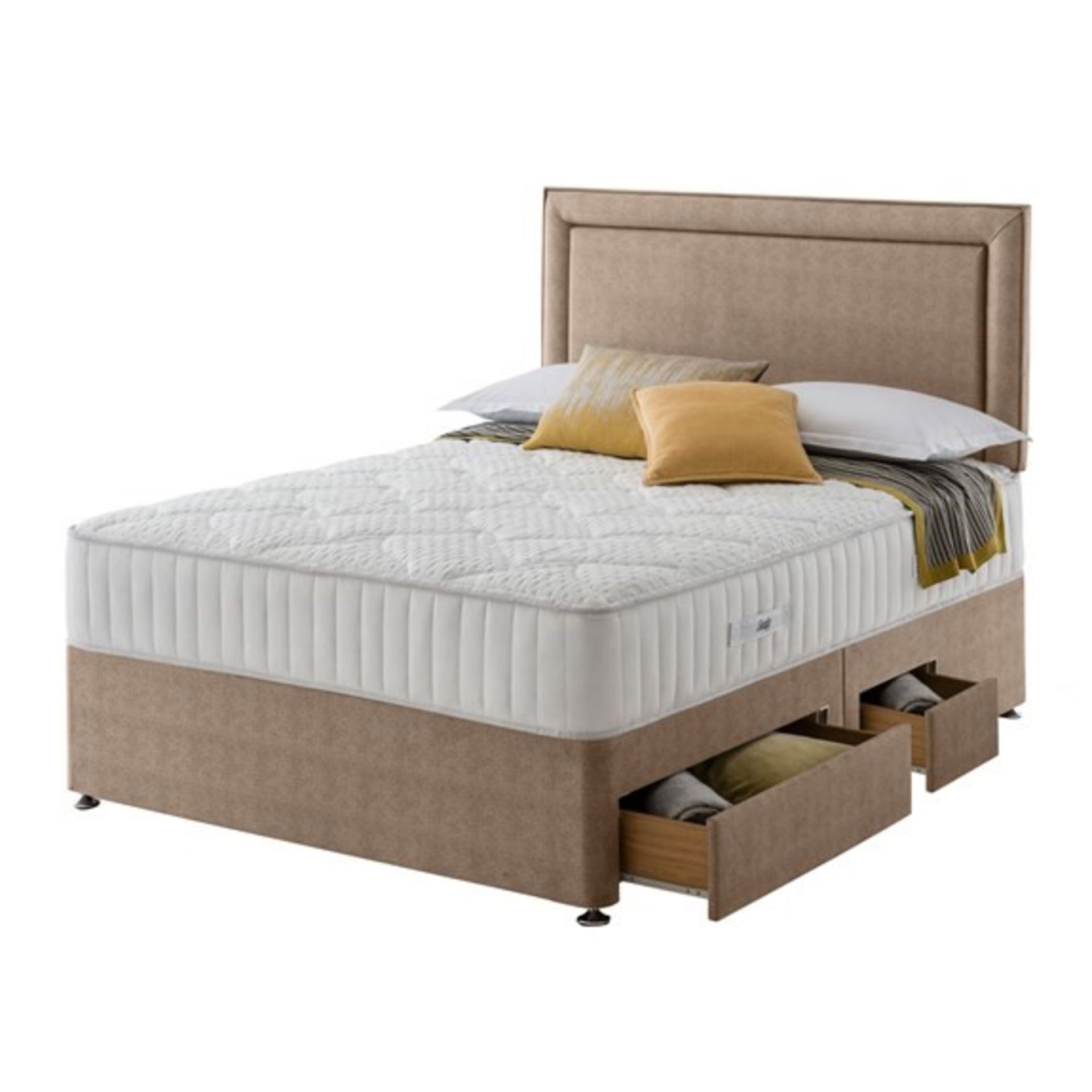 | x1 | 5ft Sealy Active Inspire & Wheat 2 Draw Divan Base| RRP £1309 |