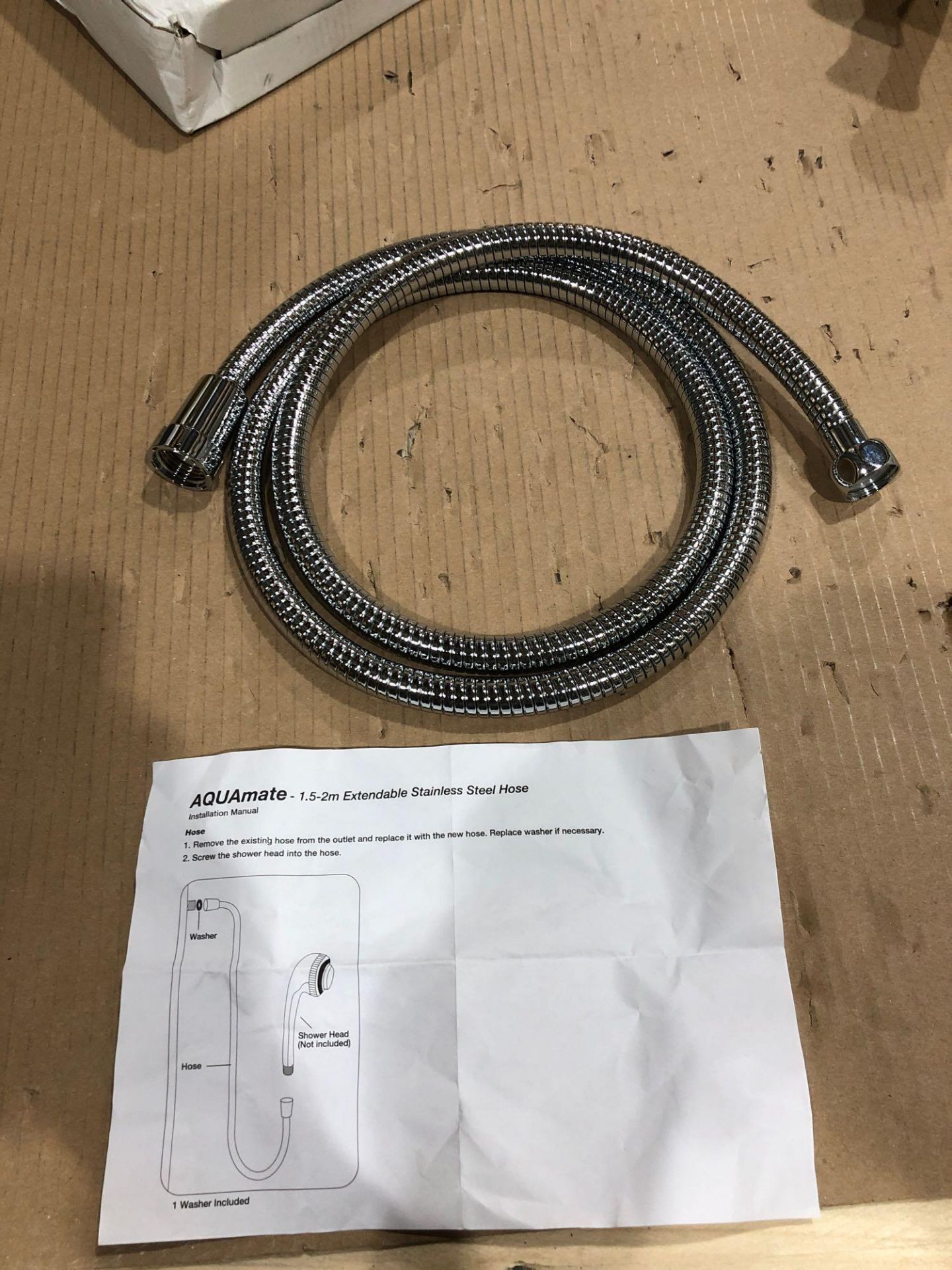 Aquamate - 1.5-2m Extendable Stainless Steel Hose £10.00 RRP - Image 2 of 5