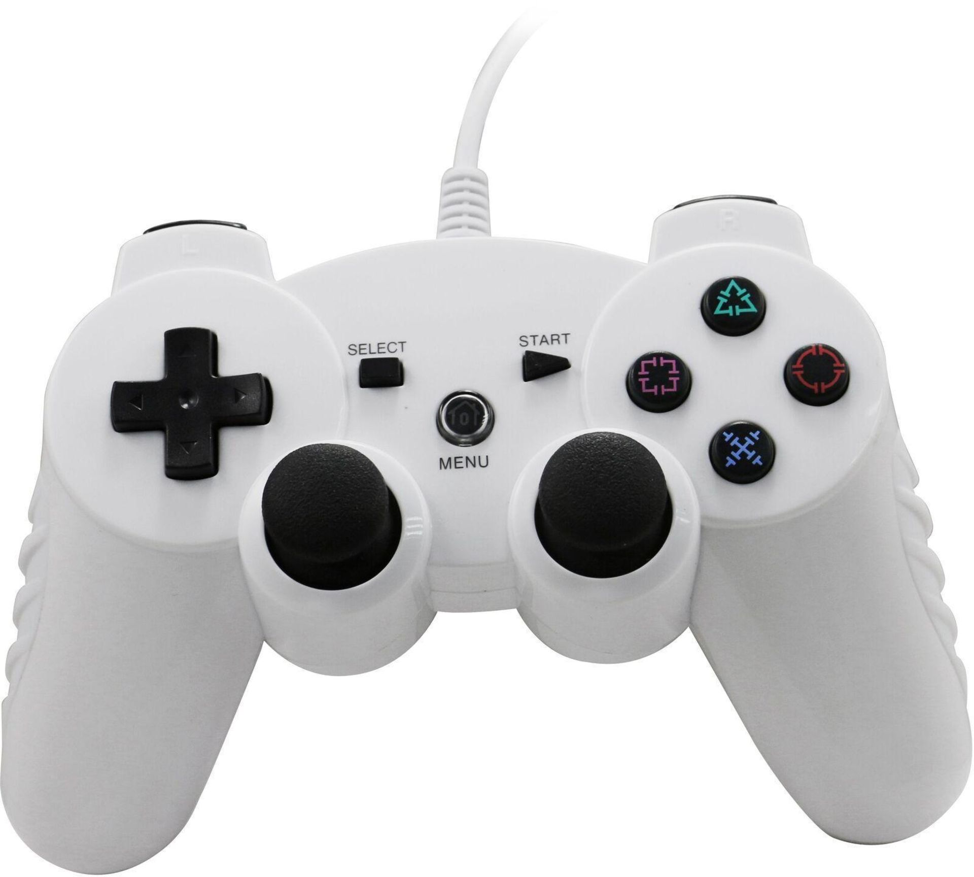 PS3 Compatible Wired Controller - White - £19.99 RRP