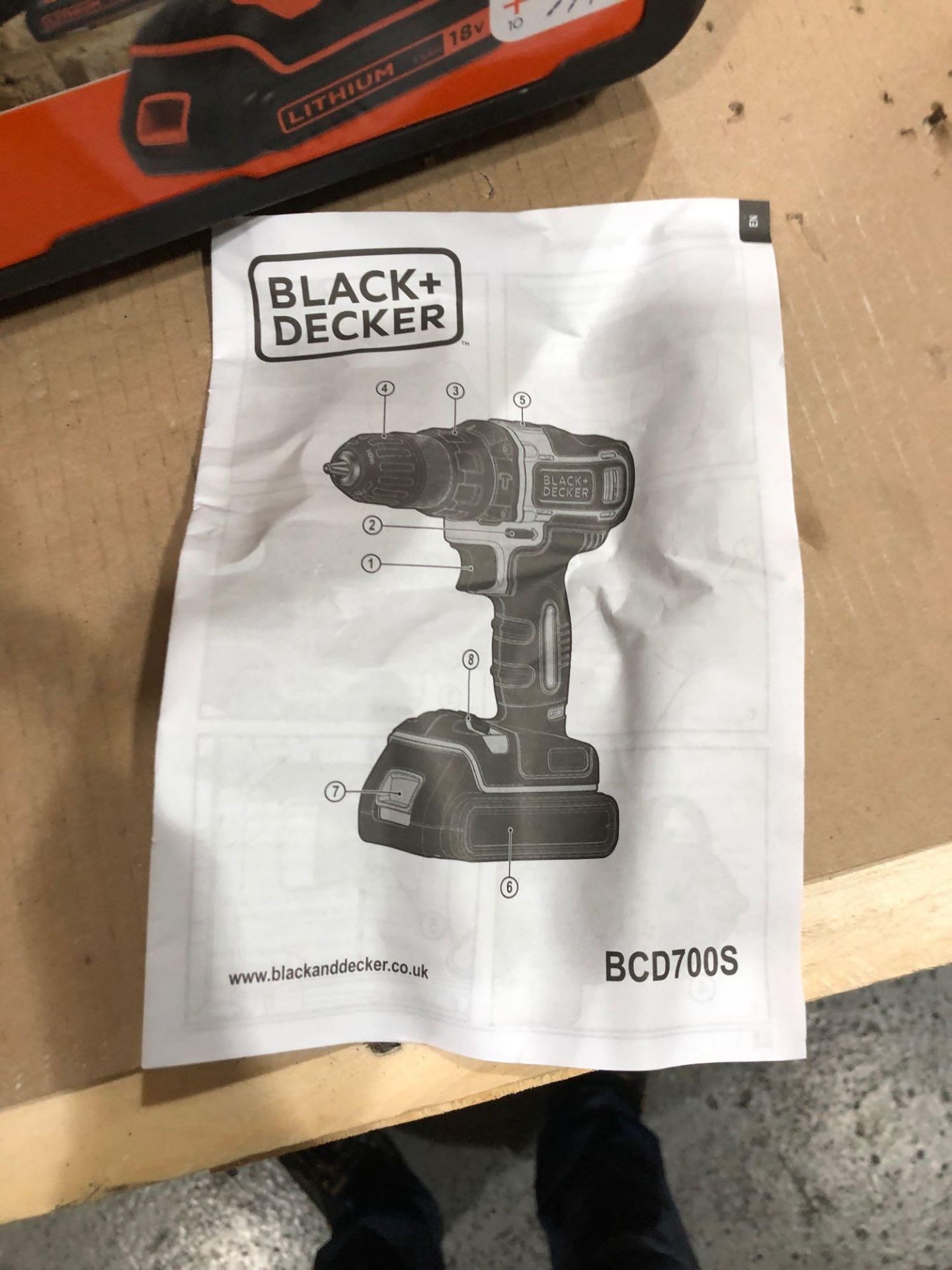 Black + Decker BCD700S1KA Hammer Drill with Battery - 18V £50.00 RRP - Image 7 of 8