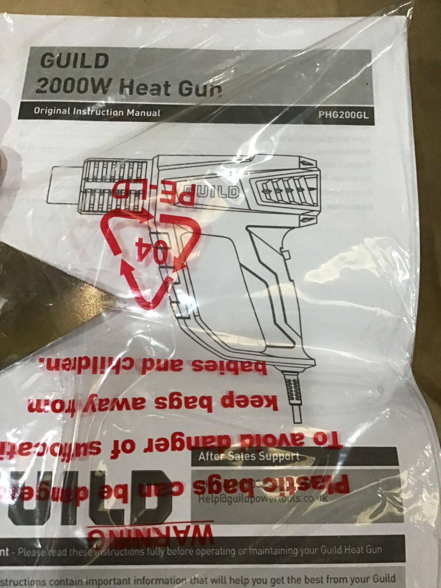 Guild Heat Gun - 2000W PHG200GL £20.00 RRP - Image 5 of 6