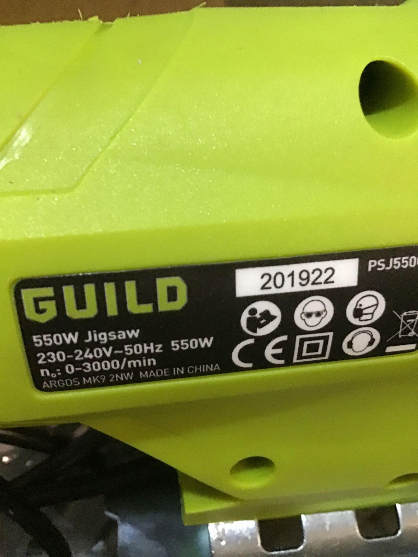 Guild Variable Speed Jigsaw - 550W PSJ550GL 455/3515 - £20.00 RRP - Image 4 of 6