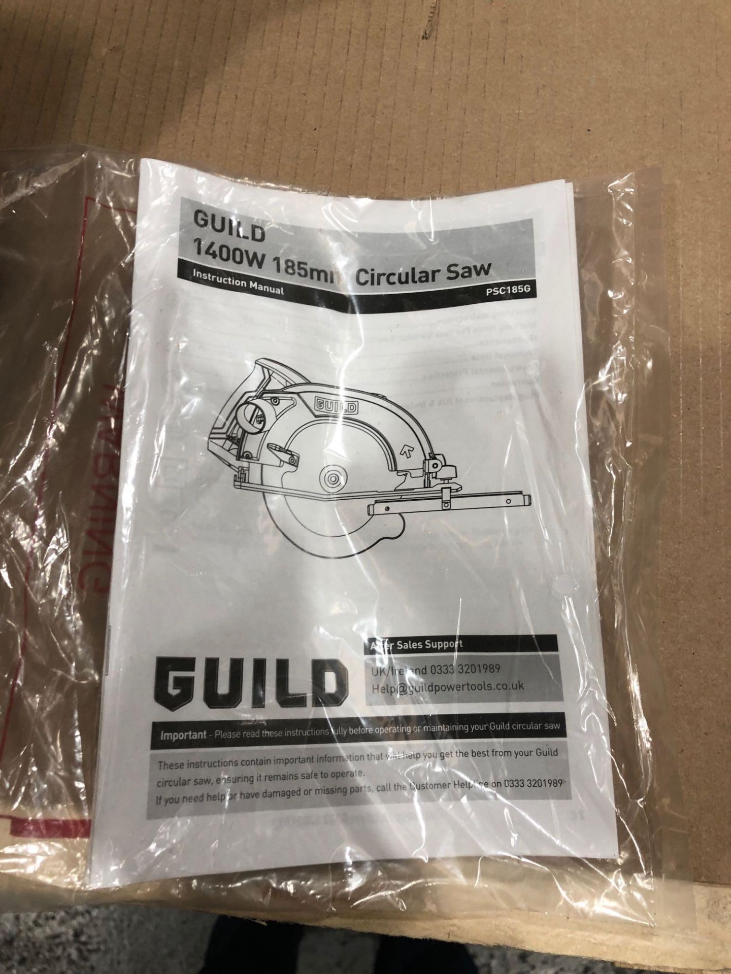 Guild 185mm Circular Saw - 1400W PSC185G £50.00 RRP - Image 5 of 6