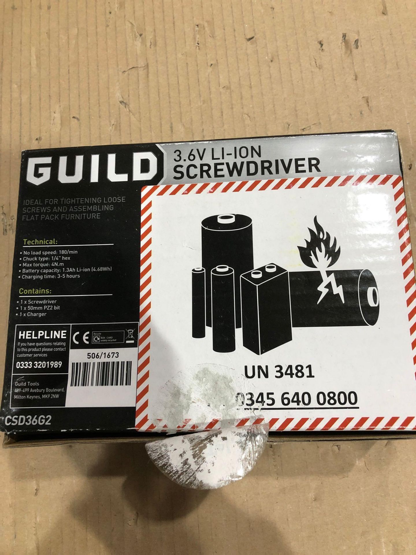 Guild 3.6 Li-Ion Screwdriver £15.00 RRP - Image 5 of 6