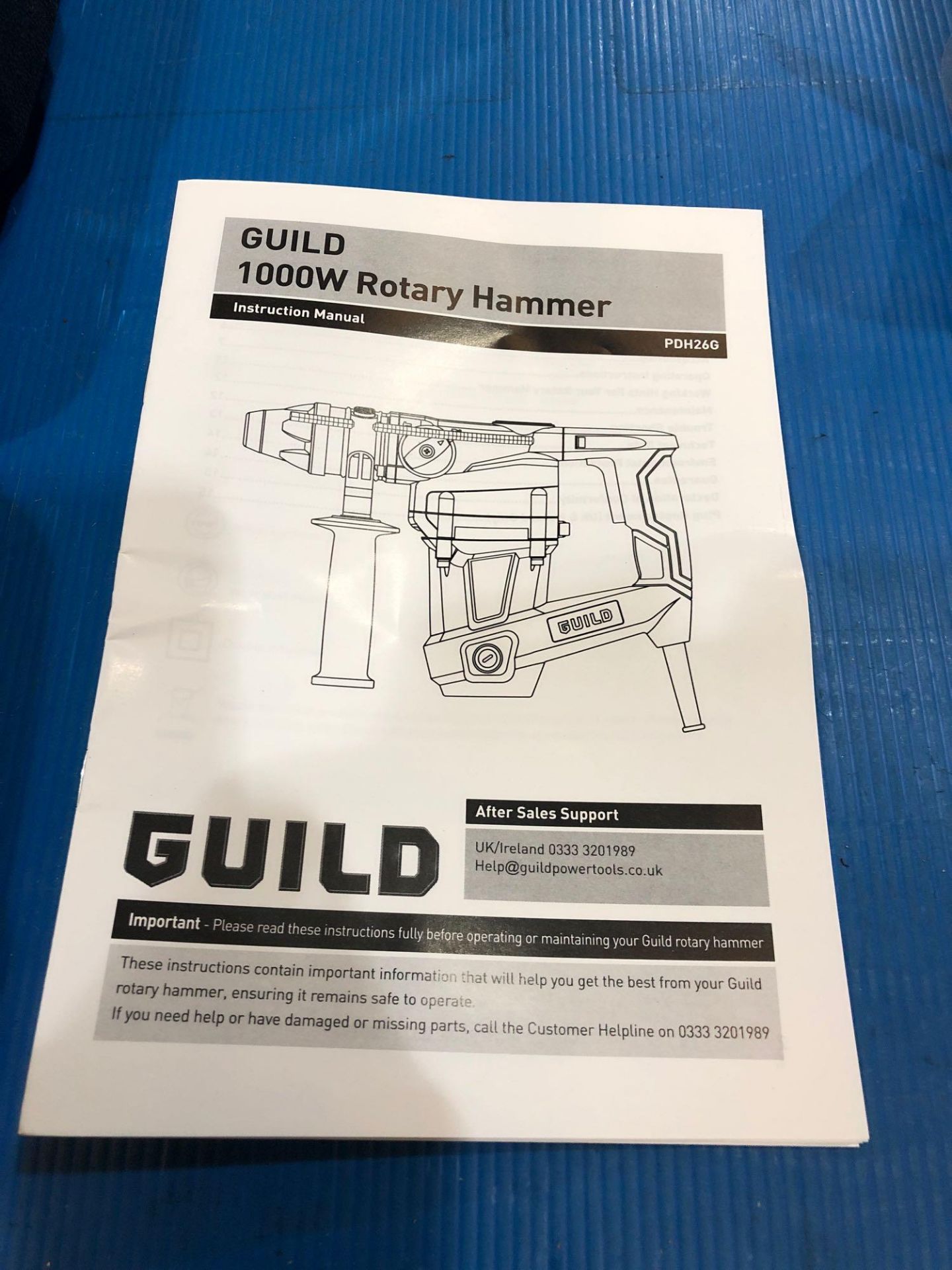 Guild Corded SDS Rotary Hammer Drill - 1000W PDH26G £50.00 RRP - Image 4 of 5