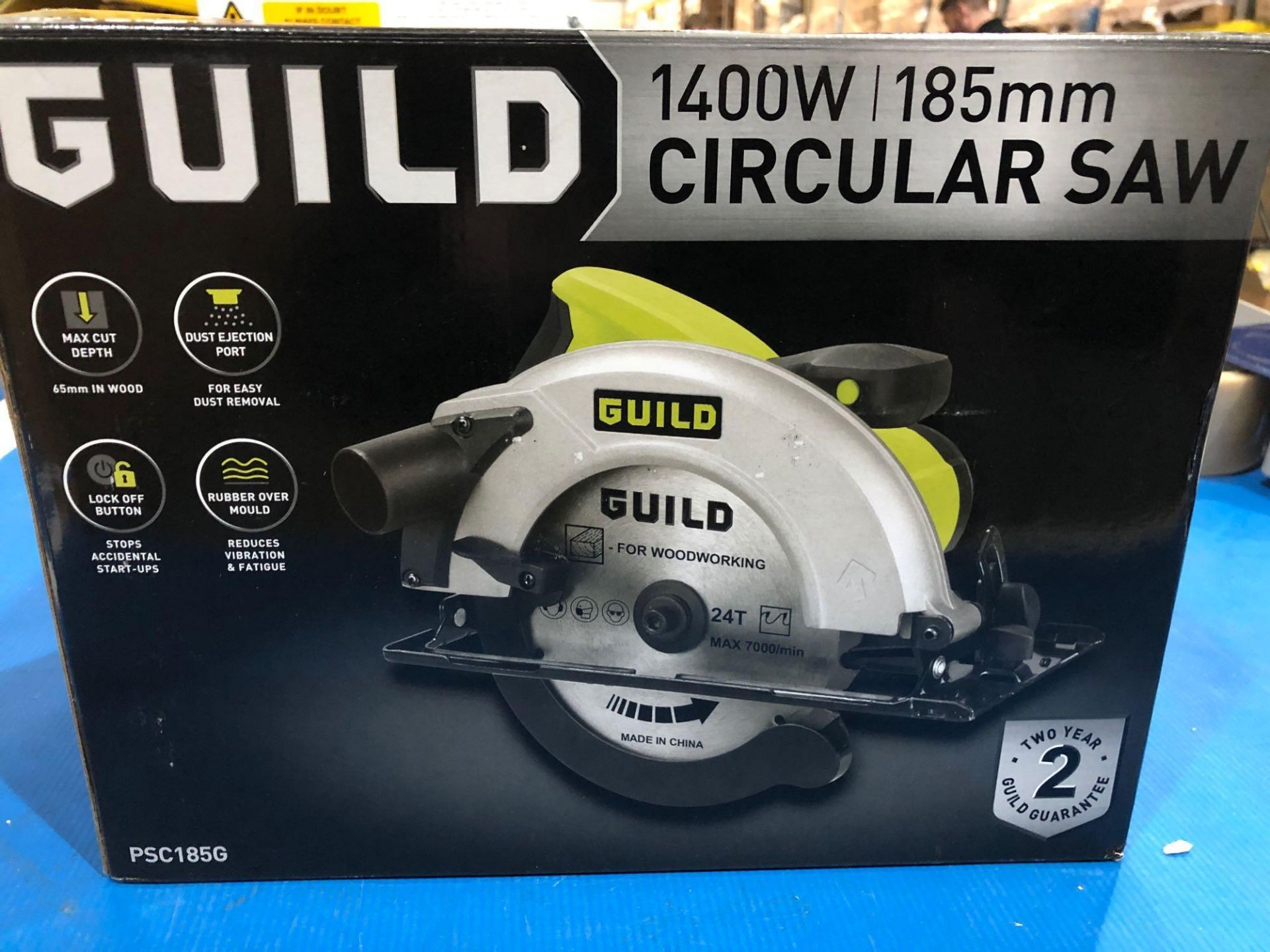 Guild 185mm Circular Saw - 1400W PSC185G 482/1041 £50.00 RRP - Image 3 of 7