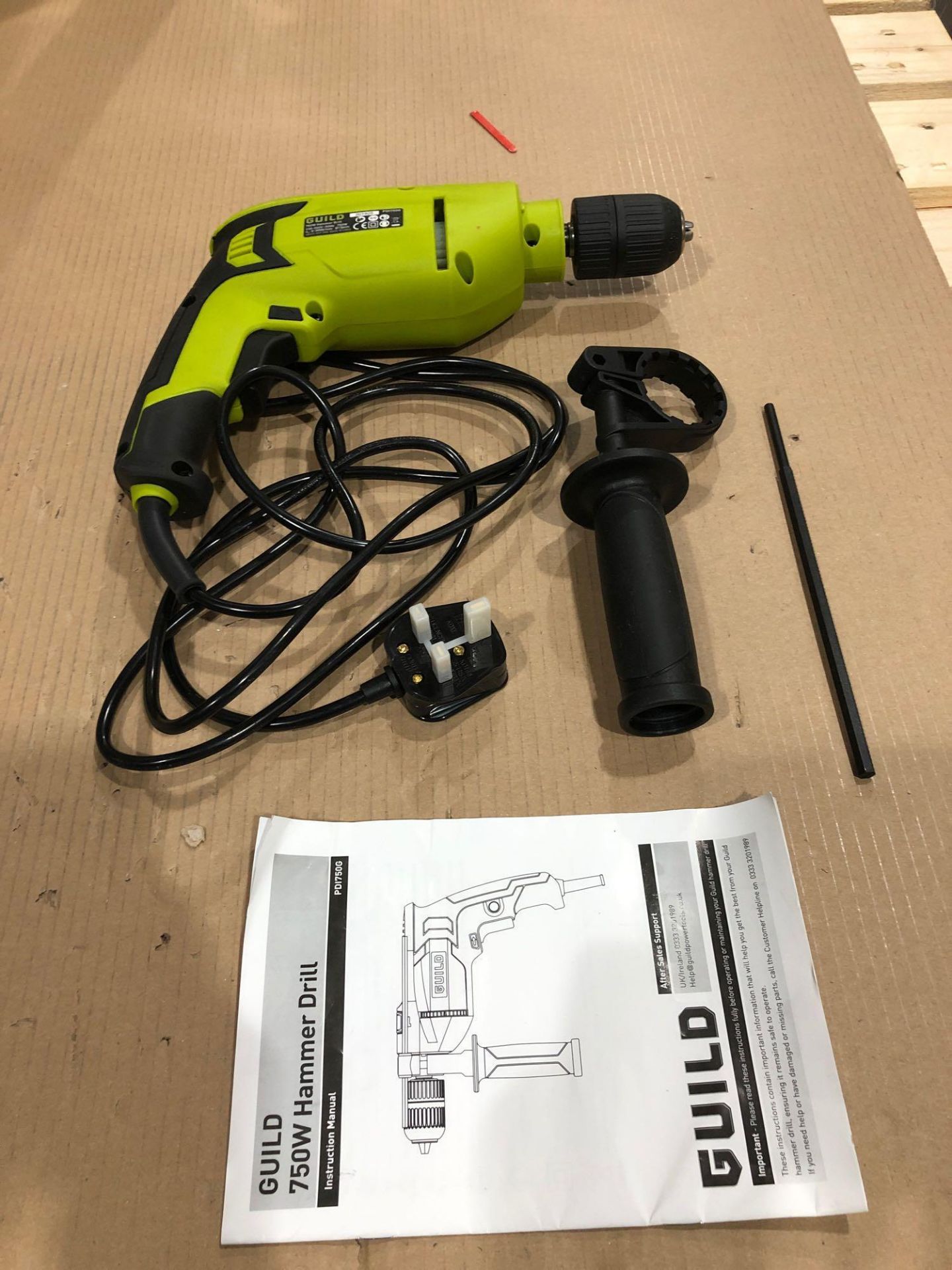 Guild 13mm Keyless High Power Corded Hammer Drill – 750W PDI750G 464/3896 £30.00 RRP - Image 3 of 5