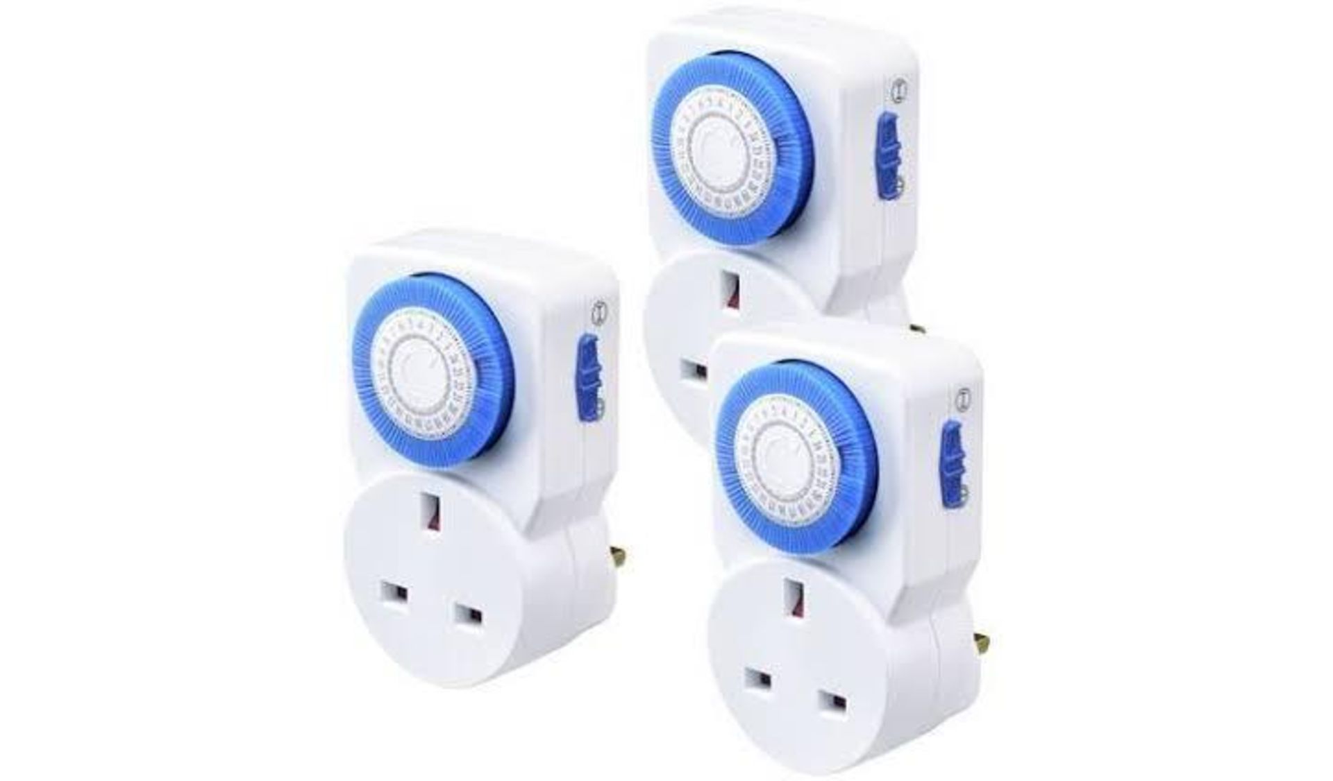 Masterplug 24 Hour Mechanical Segment Timer - 3 Pack - £10.99 RRP