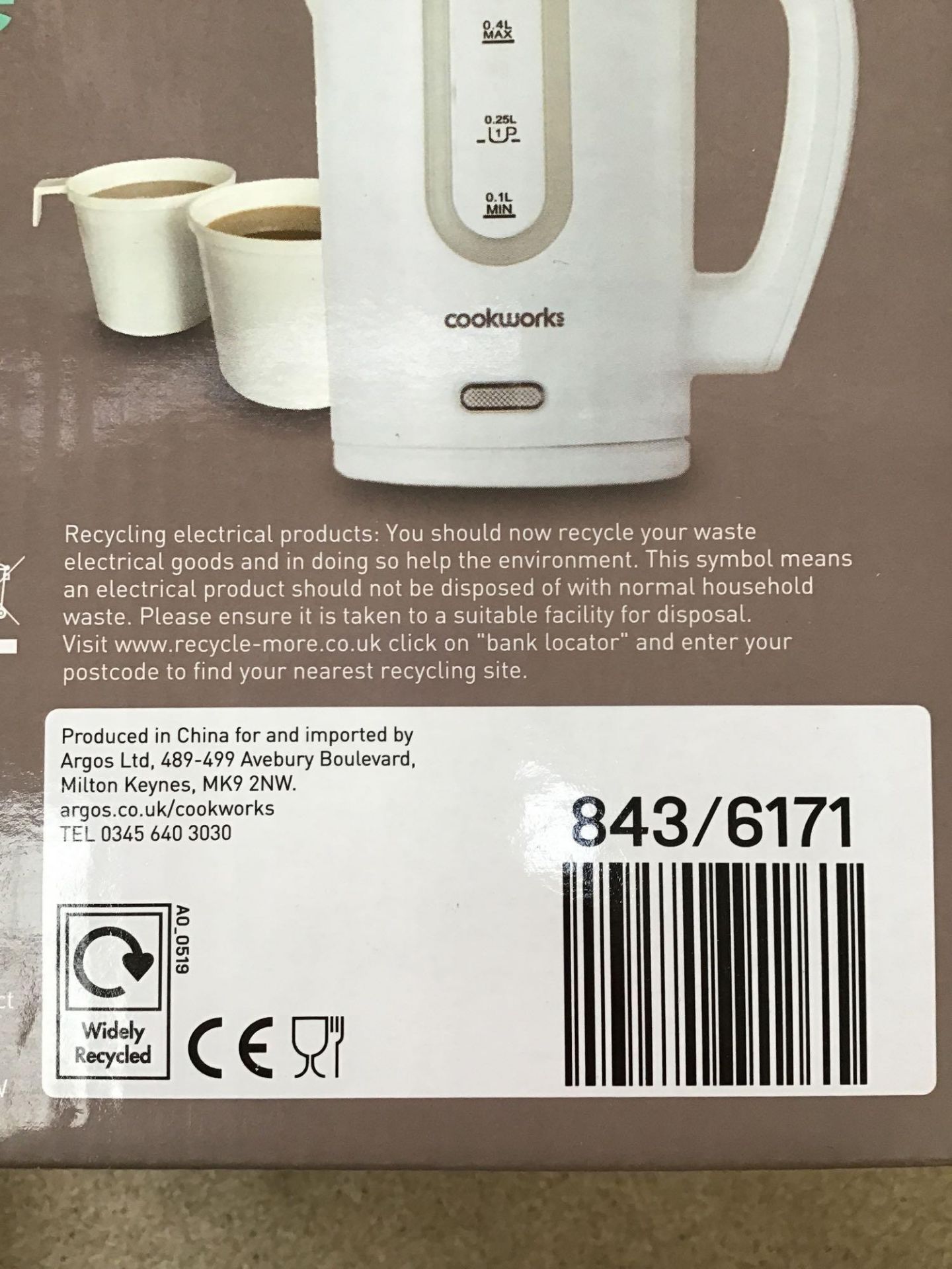 Cookworks Travel Kettle - White, £11.99 RRP - Image 3 of 5