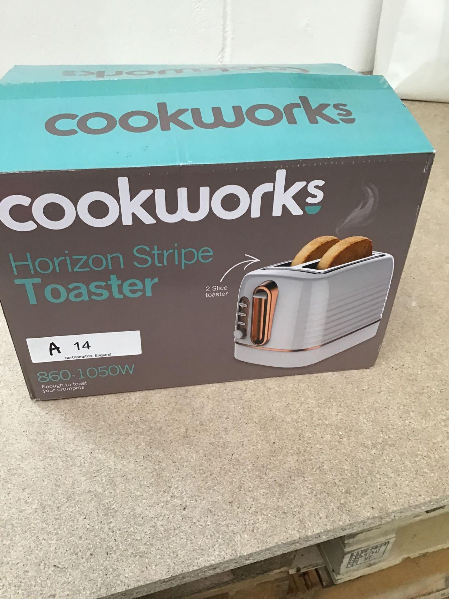 Cookworks Horizon Stripe 2 Slice Toaster, £10.99 RRP - Image 5 of 6