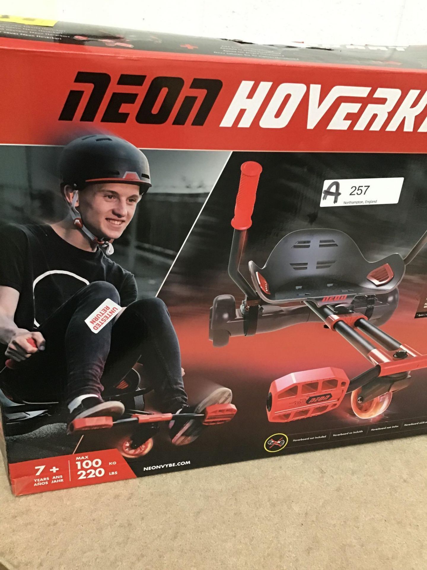 Neon Hoverkart - Black & Red (837/5689) - £109.99 RRP - Image 2 of 5