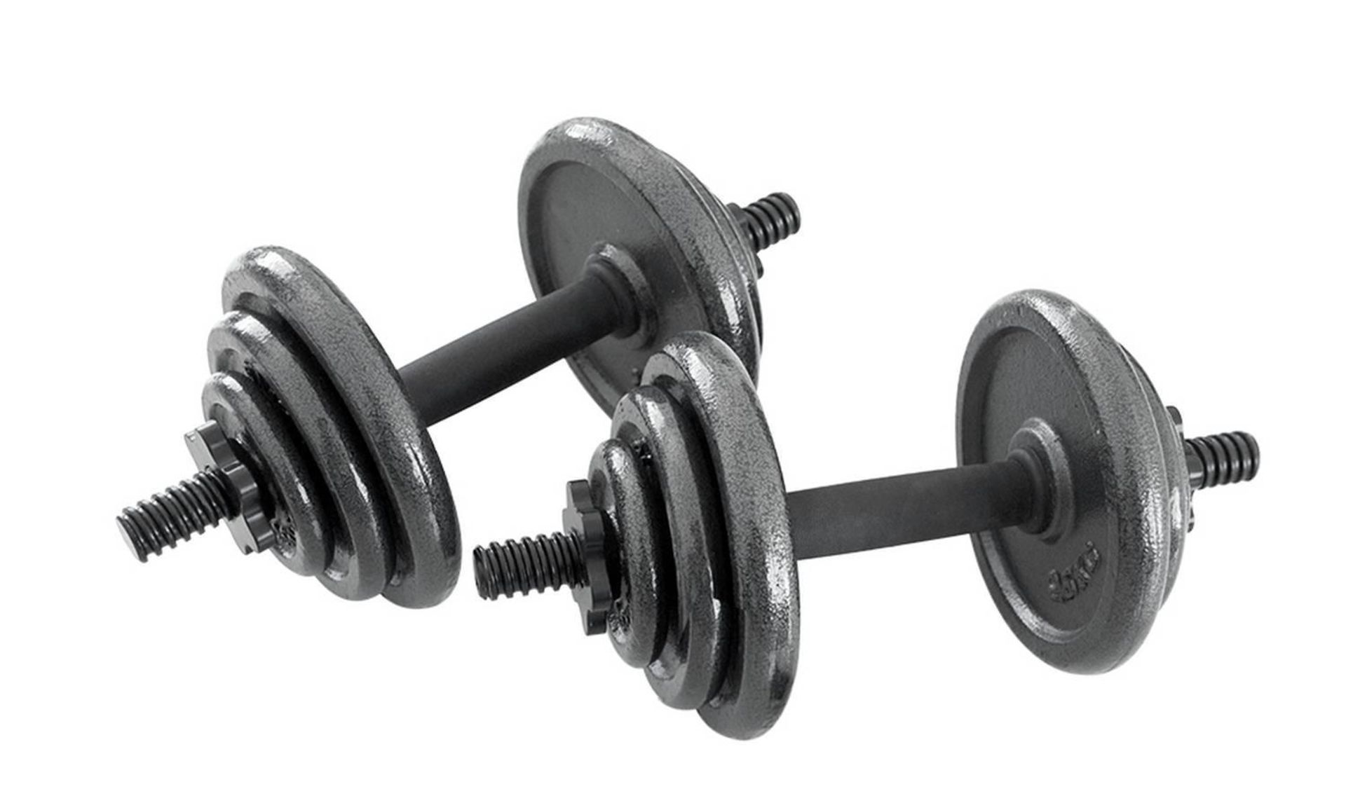 Opti Cast Iron Dumbbell Set - 15.2kg