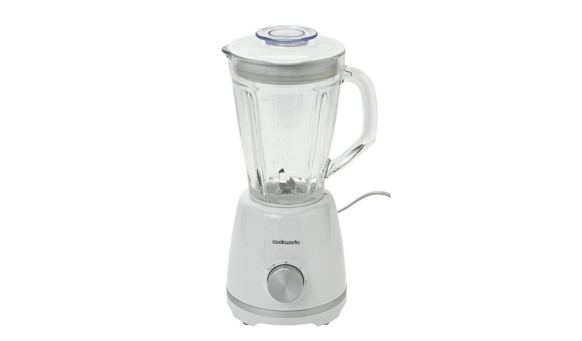 Cookworks 1.5L Jug Blender - White, £16.99 RRP