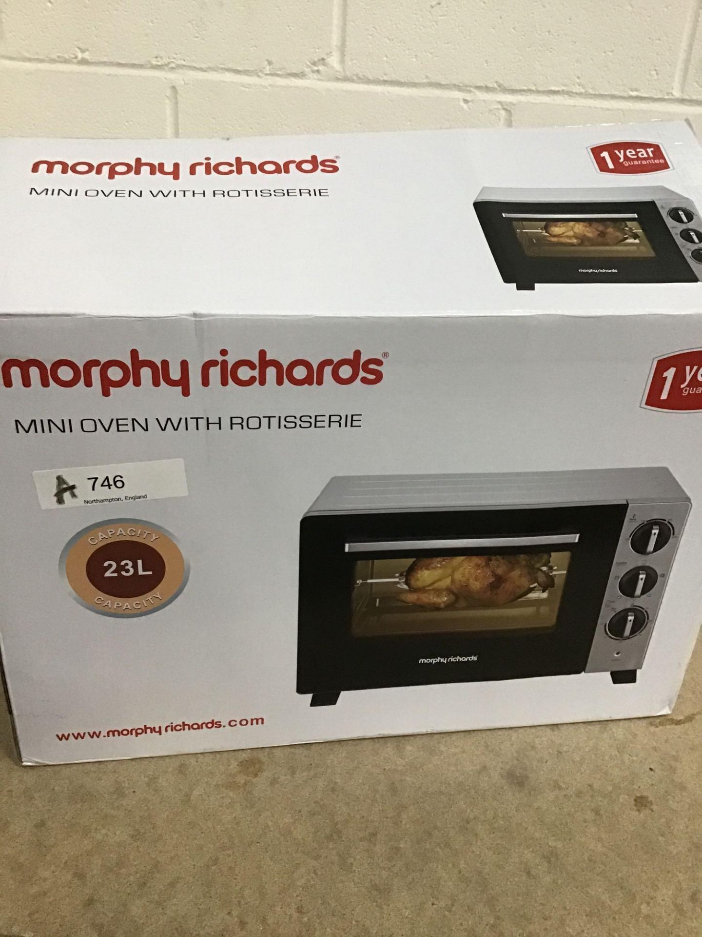 Morphy Richards 23L Rotisserie Mini Oven with Light - £84.99 RRP - Image 2 of 5