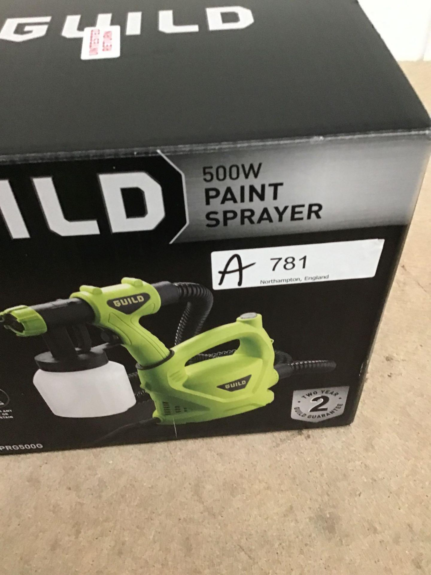 Guild Paint Spray Gun - 500W - £40.00 RRP - Image 2 of 5