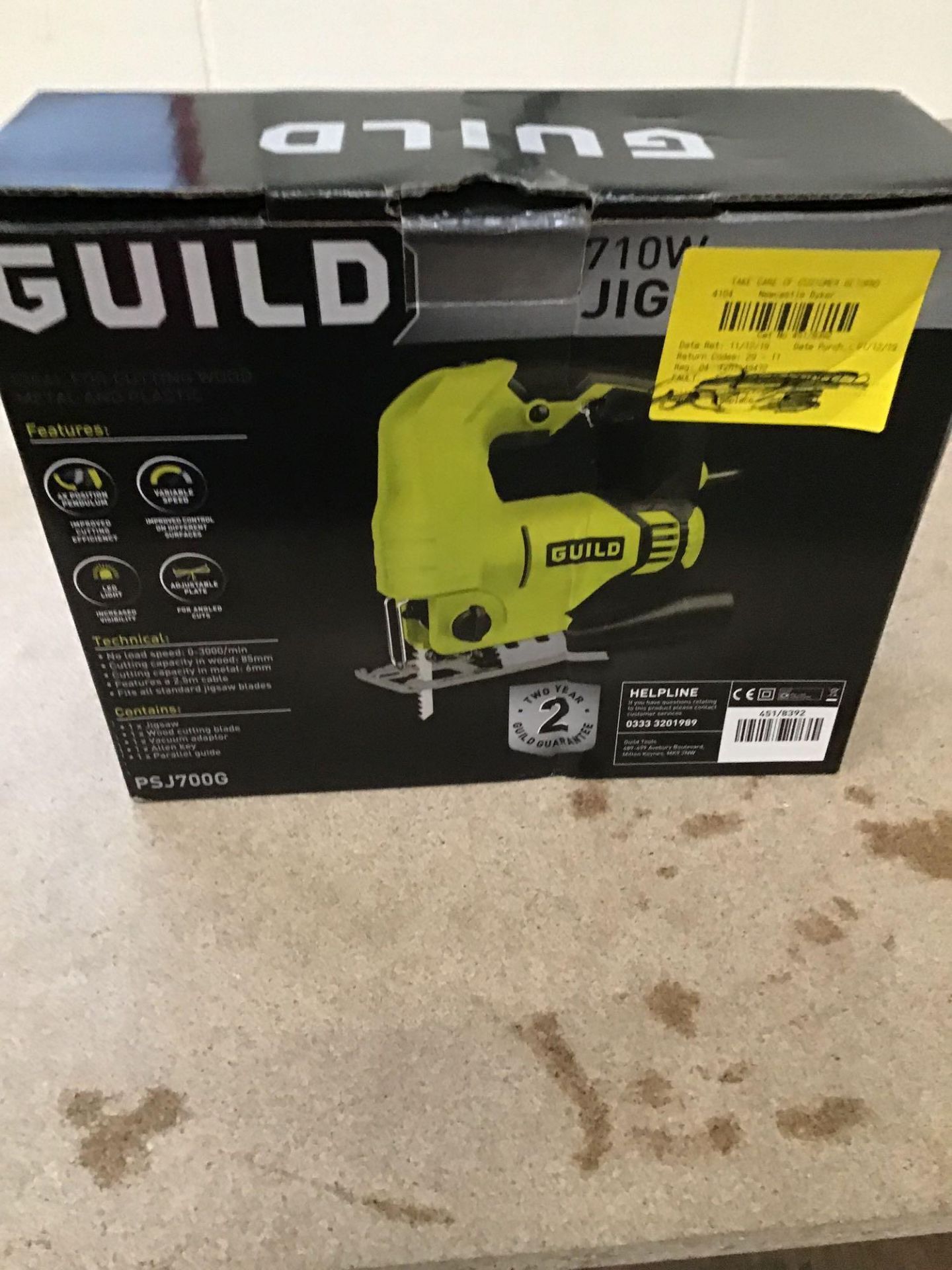 Guild Variable Speed Jigsaw - 710W, £30.00 RRP - Image 2 of 5