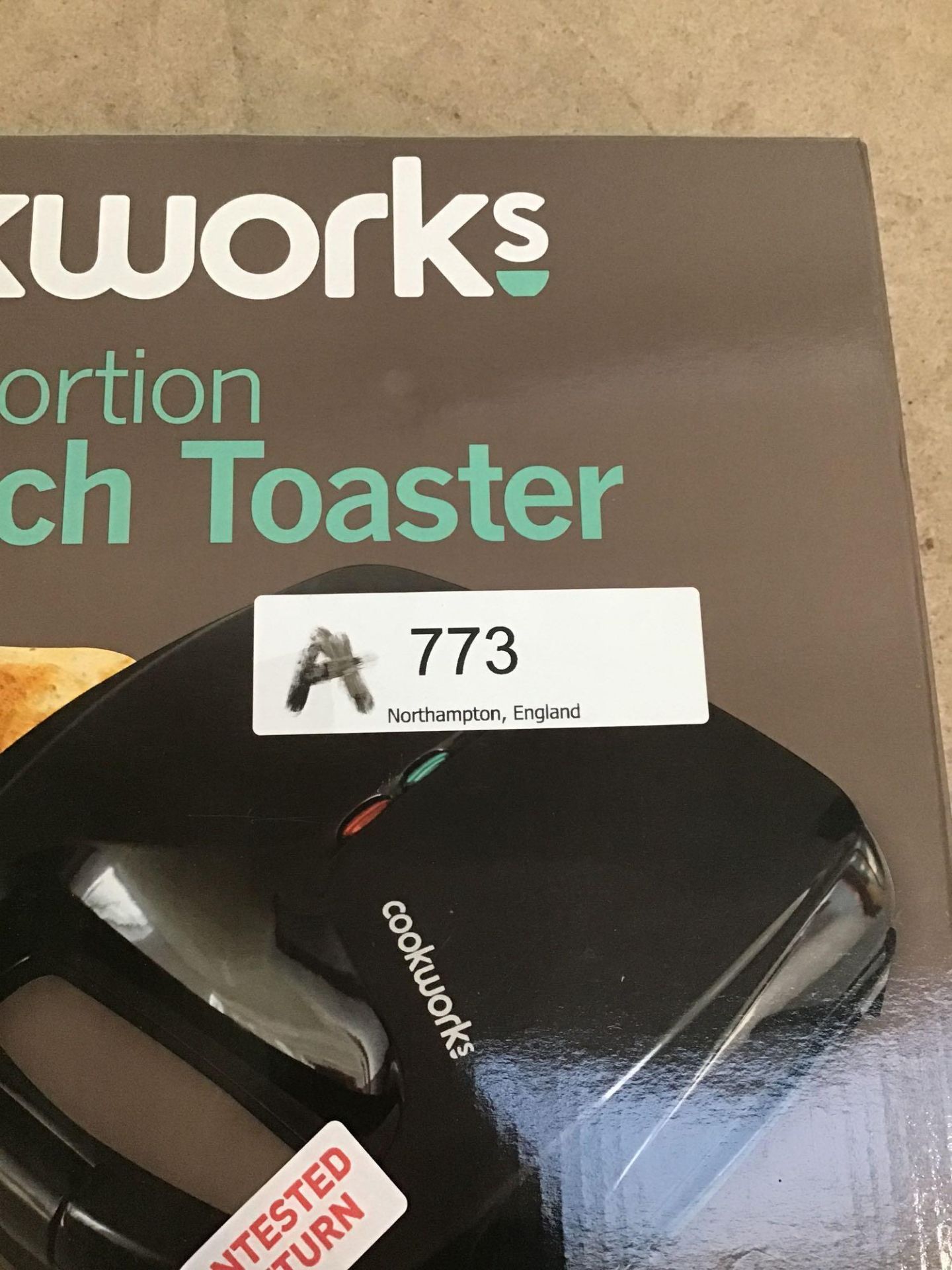 Cookworks 2 Portion Sandwich Toaster - Black - £11.99 RRP - Image 5 of 5