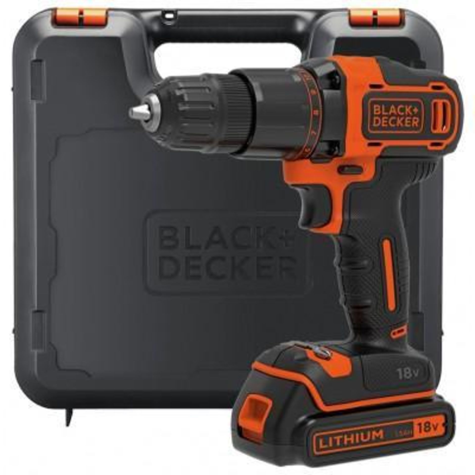 Black + Decker BCD700S1KA Hammer Drill with Battery - 18V - £50.00 RRP