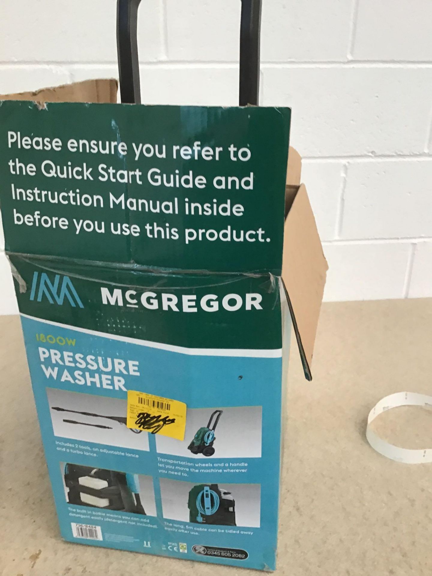 McGregor Pressure Washer - 1800W MPW1810 - £80.00 RRP - Image 4 of 6