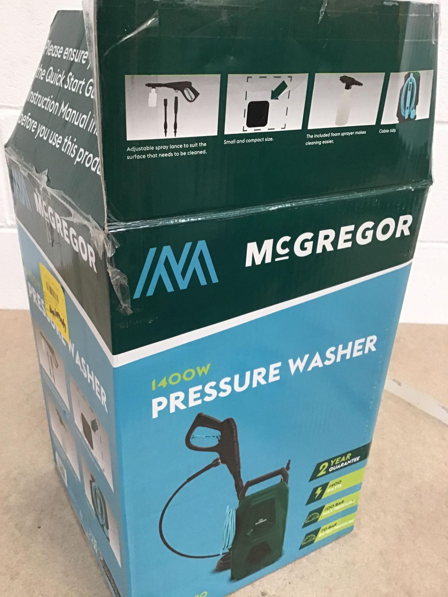 McGregor Pressure Washer - 1400W - £60.00 RRP - Image 2 of 5