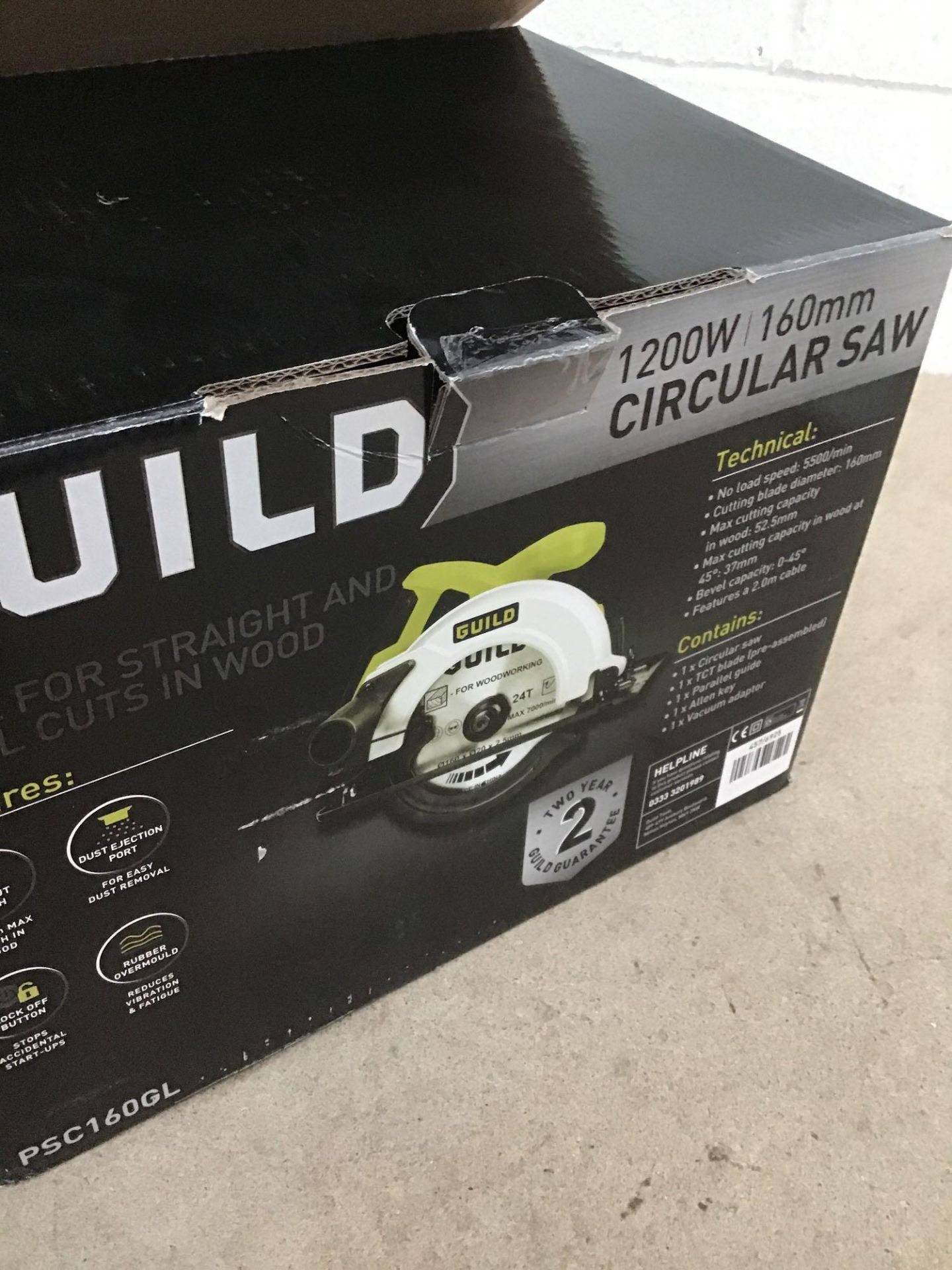 Guild 160mm Circular Saw - 1200W - Image 2 of 5