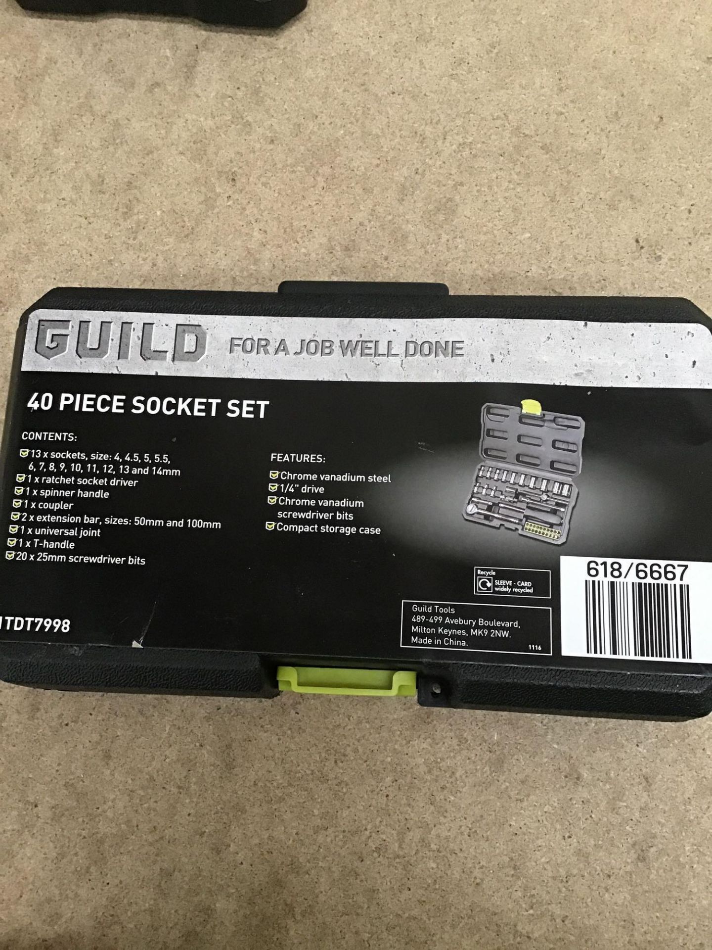 Guild 40 Piece 1/4 Inch Drive Socket Set 618/6667 £25.00 RRP - Image 4 of 5
