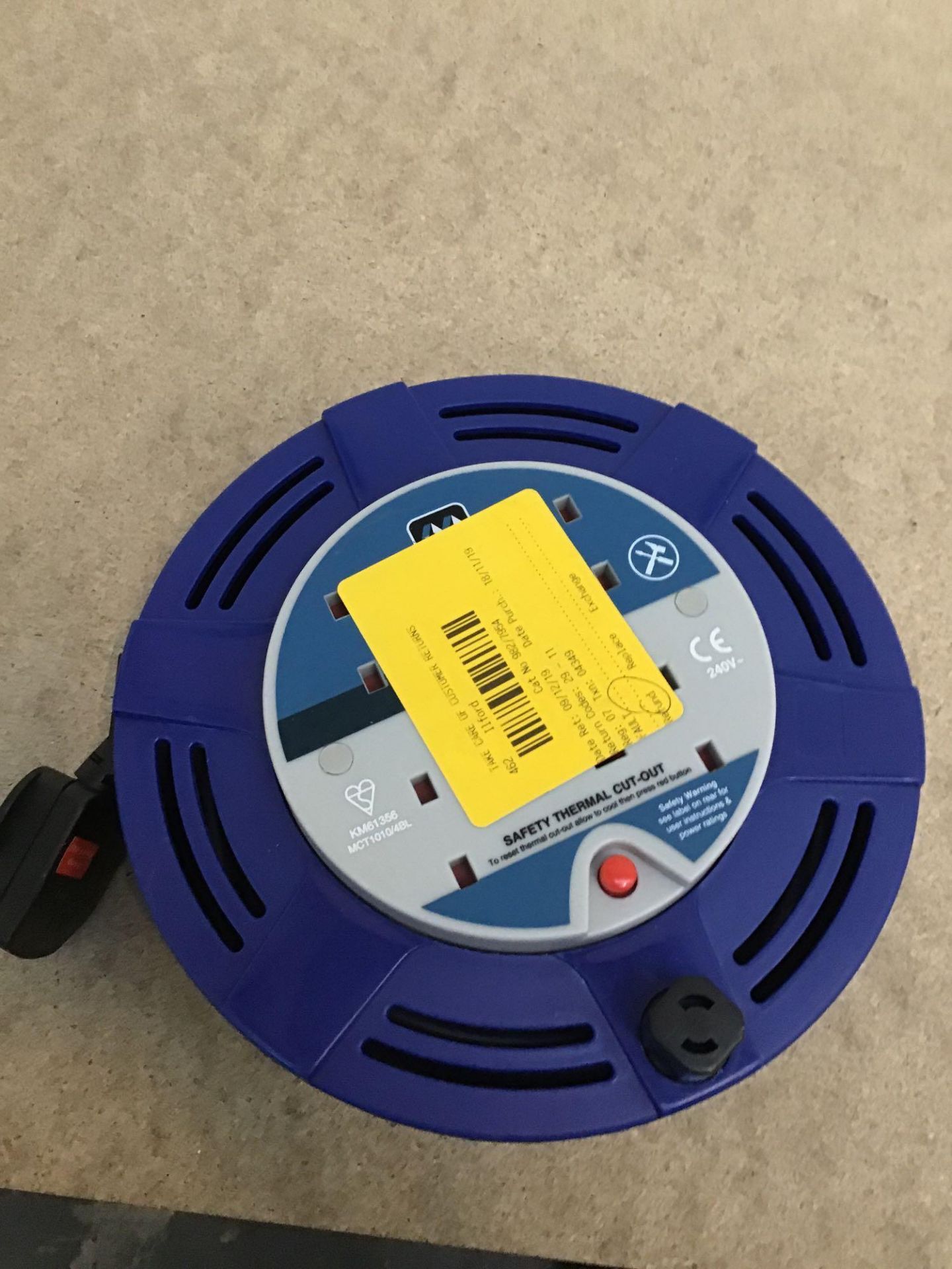 Masterplug 4 Socket Cable Reel - 10m, £13.99 RRP - Image 3 of 5