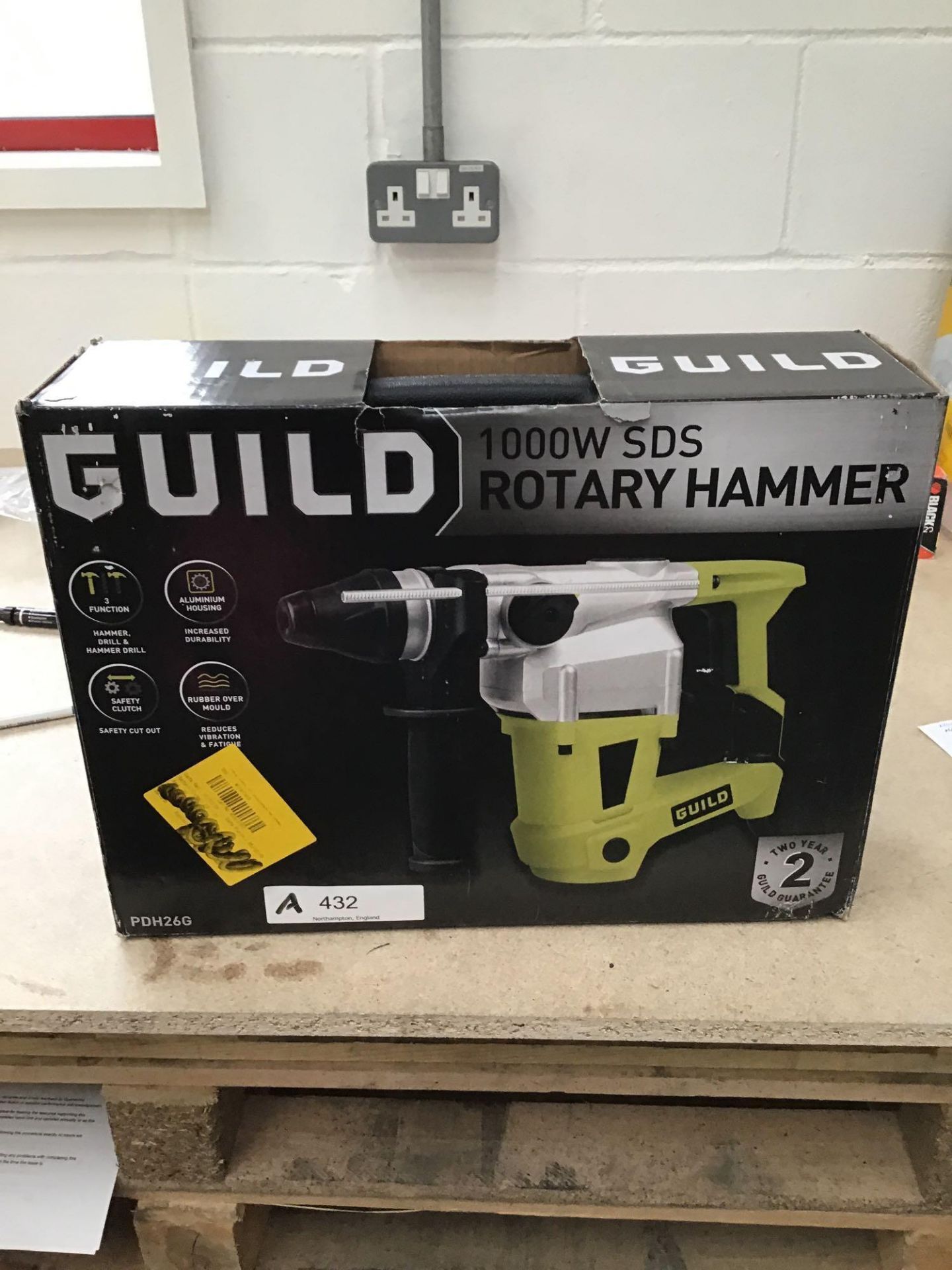 Guild Corded SDS Rotary Hammer Drill - 1000W 453/3102 £50.00 RRP - Image 4 of 5