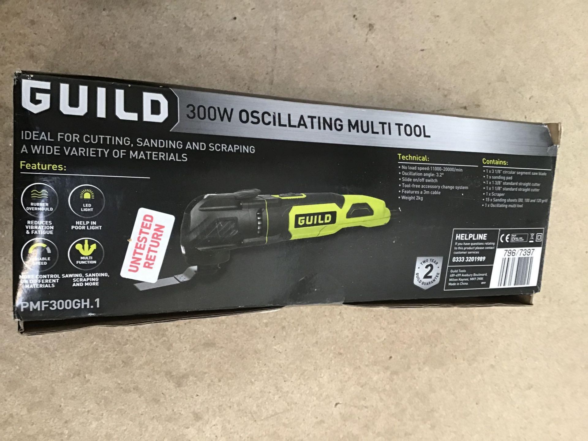 Guild 3-in-1 Multi-Tool with 20 Accessories – 300W, £40.00 RRP - Image 3 of 4