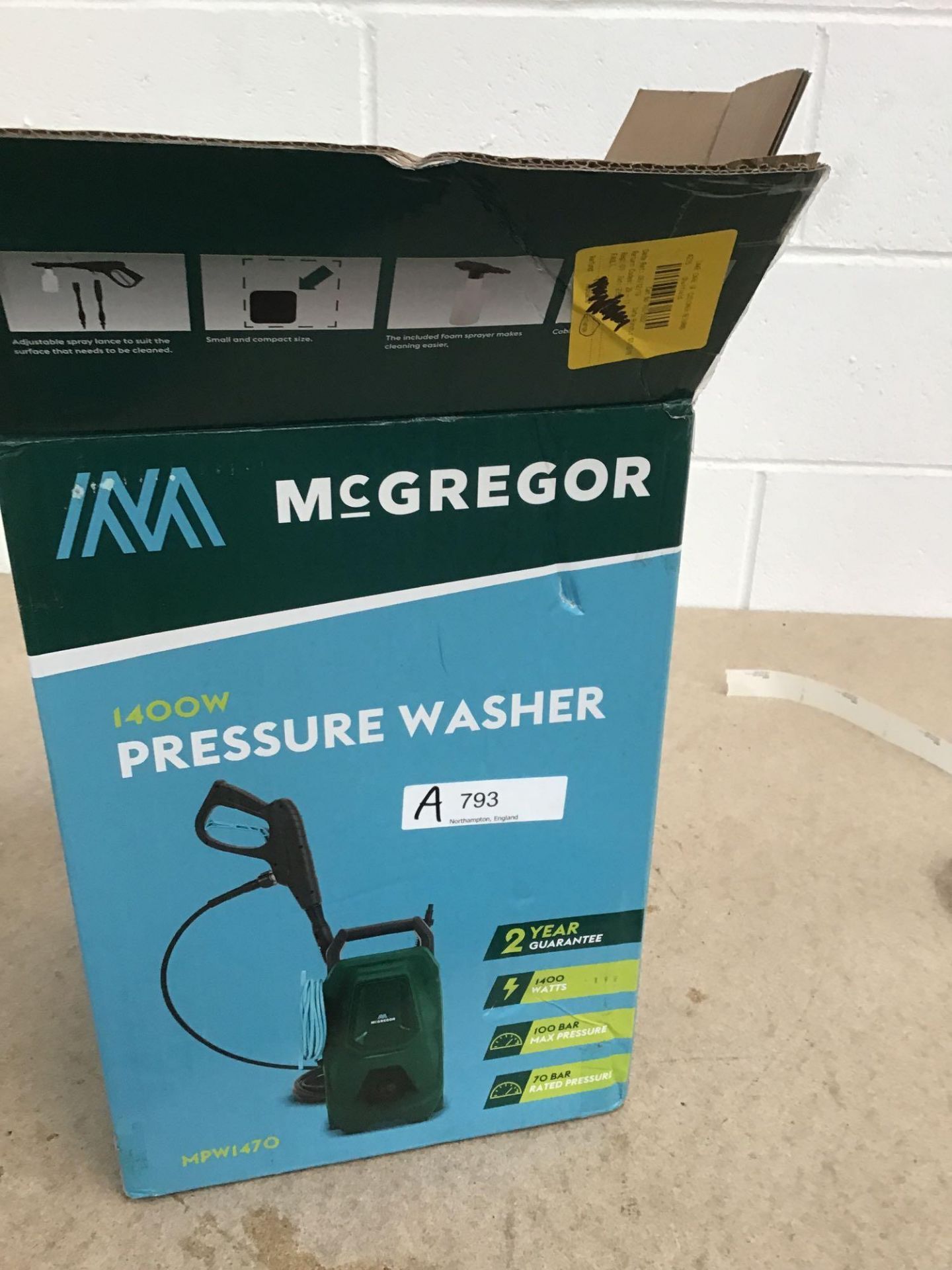 McGregor Pressure Washer - 1400W - £60.00 RRP - Image 2 of 5