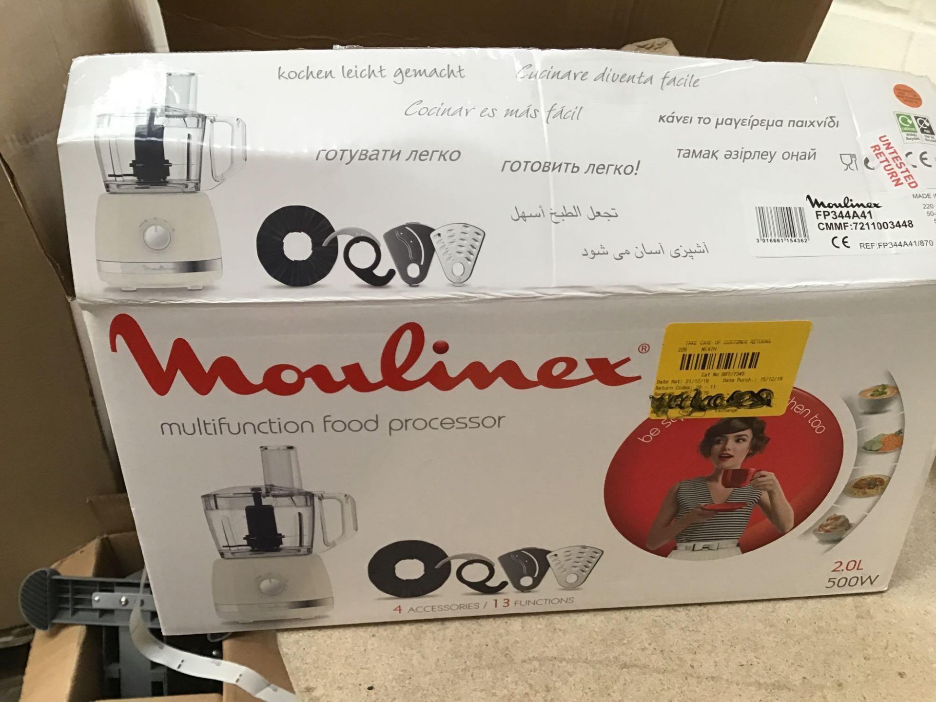 Moulinex 7211003448 Food Processor - White, £49.99 RRP - Image 2 of 5