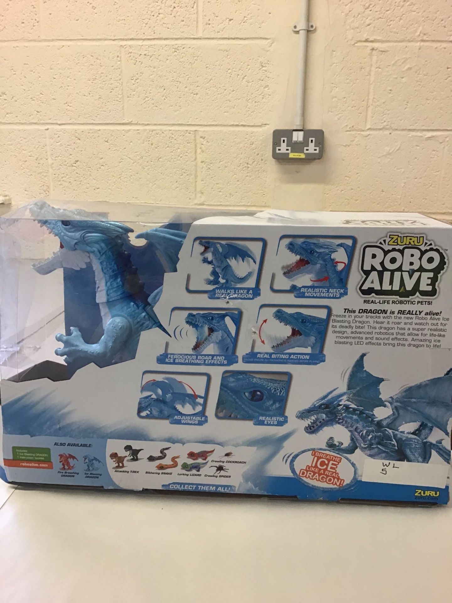 Zuru Robo Alive Ice Blasting Dragon - Blue 920/7457 £20.00 RRP - Image 2 of 5