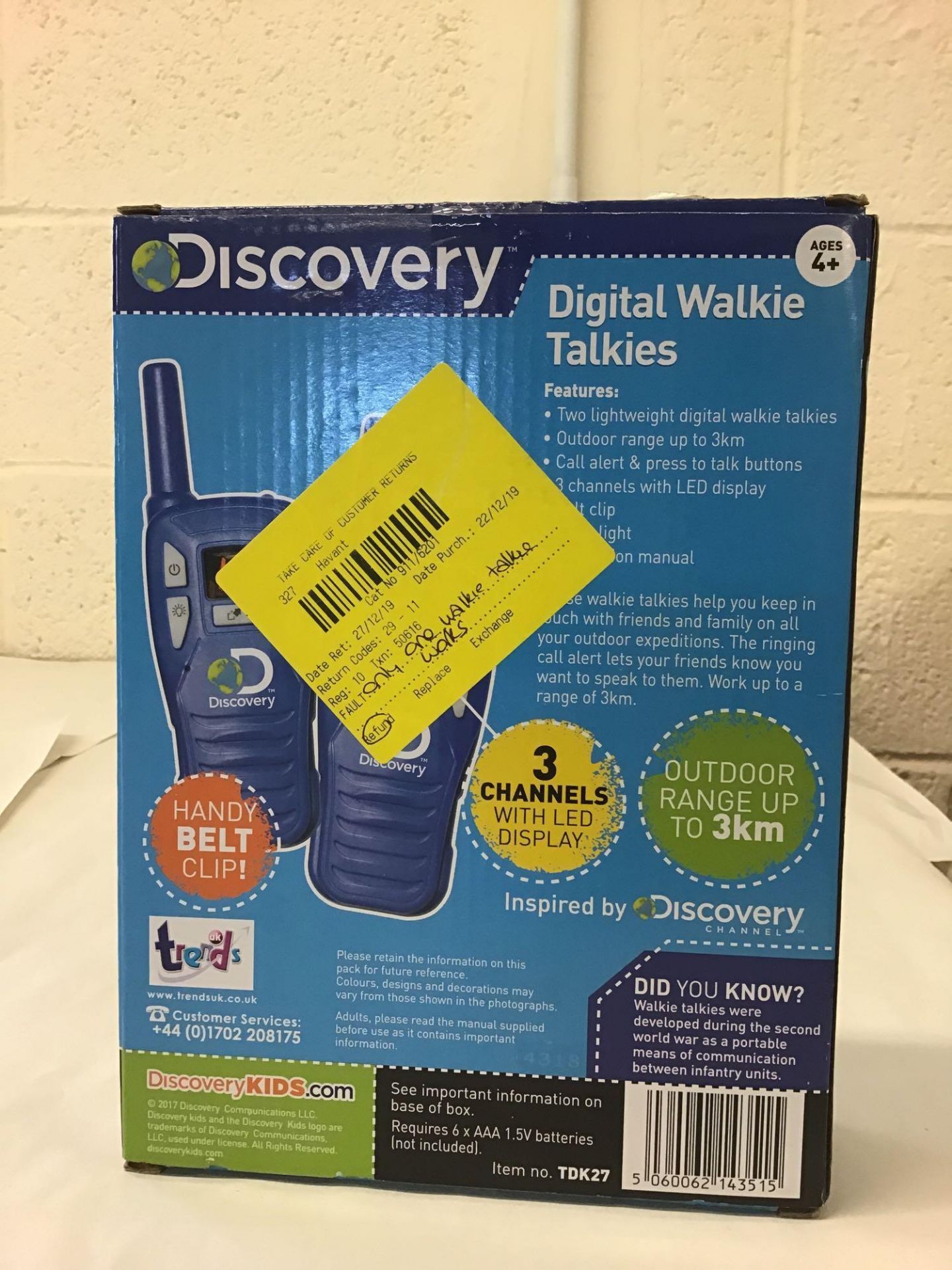 Discovery Adventures Channel Walkie Talkies 911/6201 £25.00 RRP - Image 3 of 5