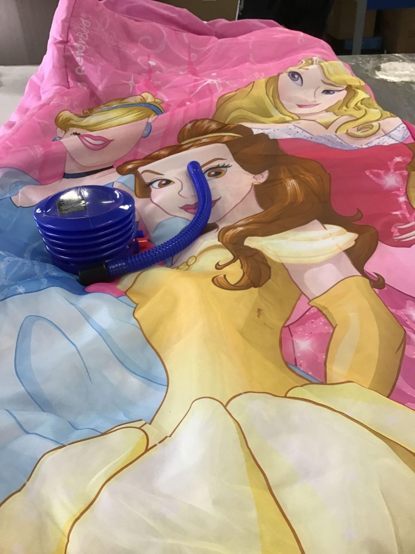 Disney Princess Junior ReadyBed Air Bed and Sleeping Bag, £29.99 RRP - Image 2 of 4