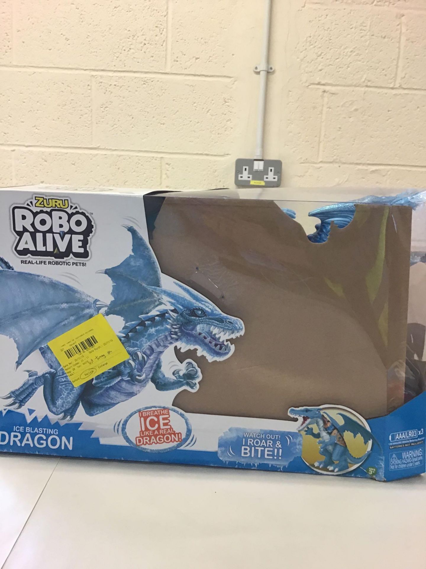 Zuru Robo Alive Ice Blasting Dragon - Blue 920/7457 £20.00 RRP - Image 3 of 5