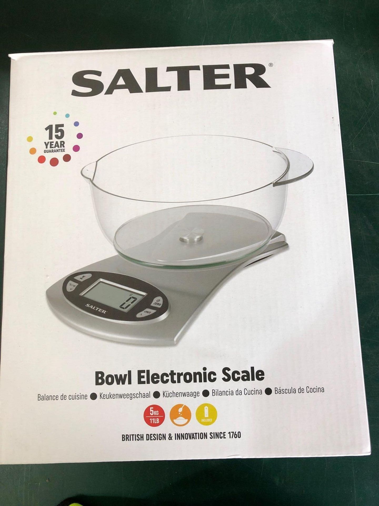 Salter Disc Electronic Digital Kitchen Scales - Black £13.29 RRP - Image 4 of 4