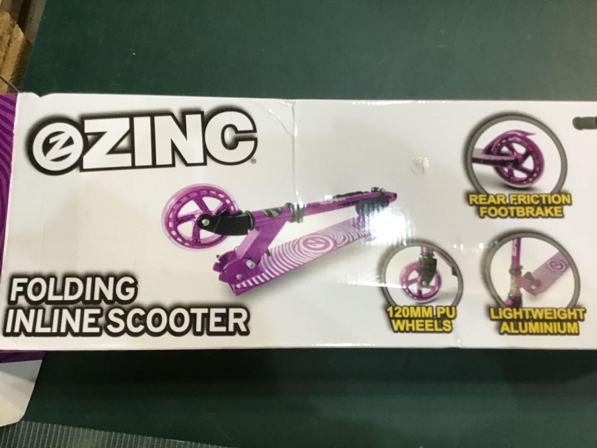 Zinc Aluminium Identity Folding Scooter - Purple - £29.99 RRP - Image 2 of 4