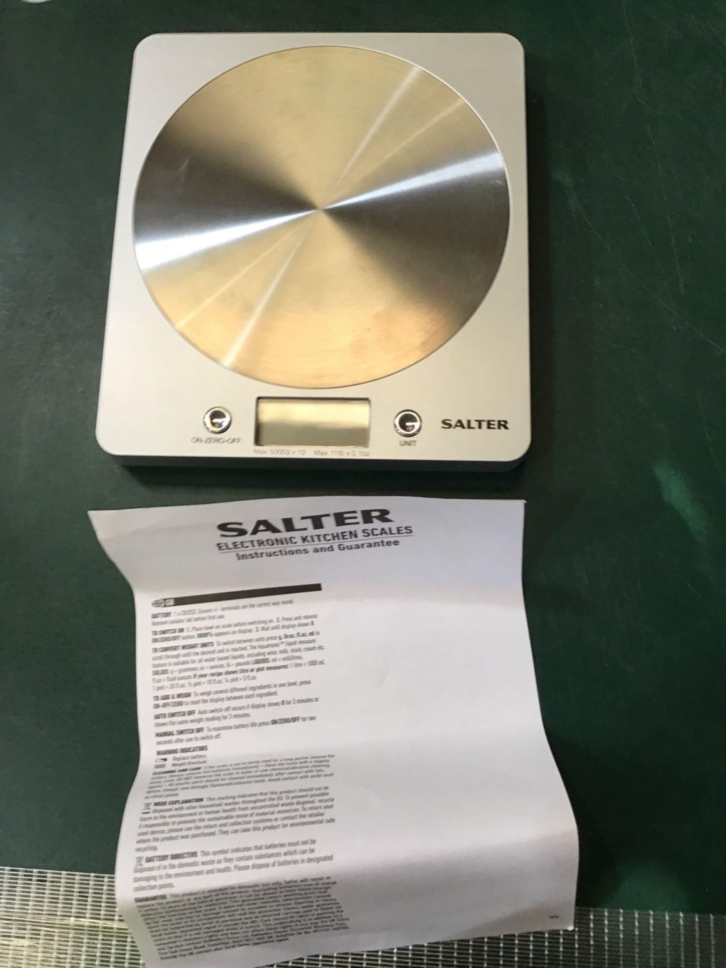 Salter Digital Kitchen Weighing Scales - Slim Design Electronic Cooking Appliance £12.89 RRP - Image 4 of 5