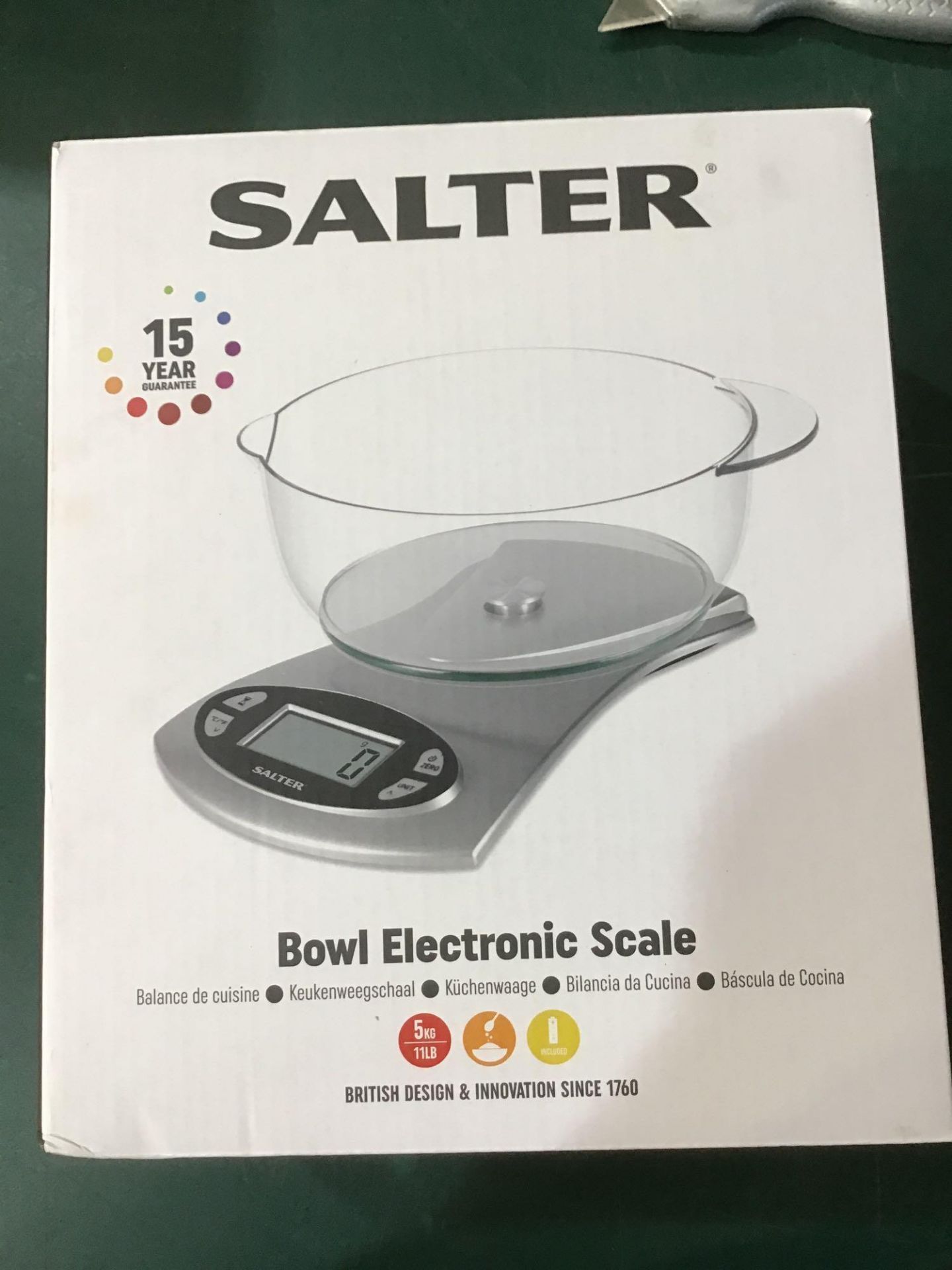 Salter Electronic Bowl Scale 826/5878 £13.00 RRP - Image 4 of 7