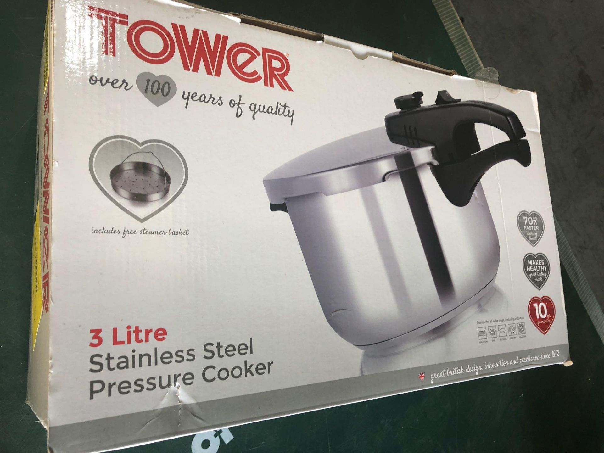 Tower 3 Litre Stainless Steel Pressure Cooker £34.00 RRP - Image 3 of 5