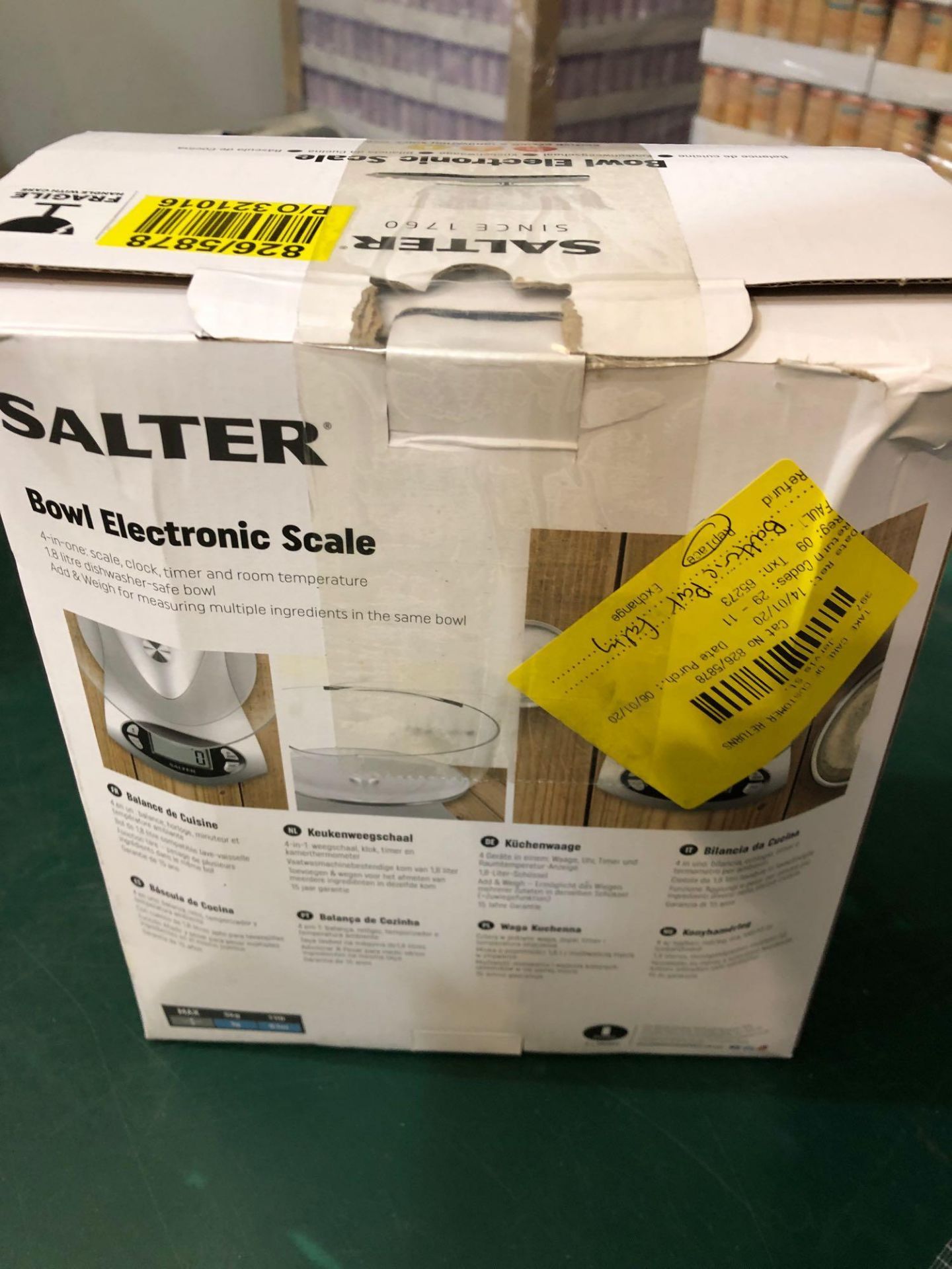Salter Electronic Bowl Scale 826/5878 £13.00 RRP - Image 4 of 5