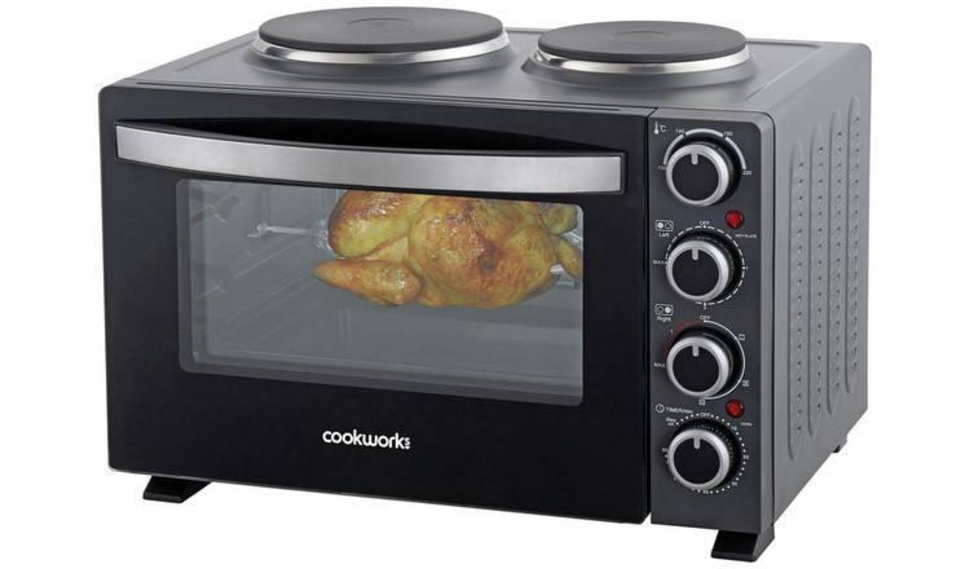 Cookworks 28L Mini Oven with Hob 893/5665 £99.99 RRP